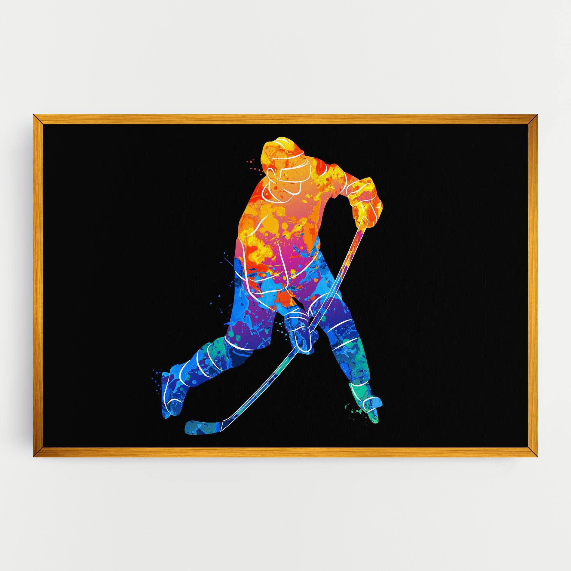 Картина на платно Color Mix Hockey mockup 0