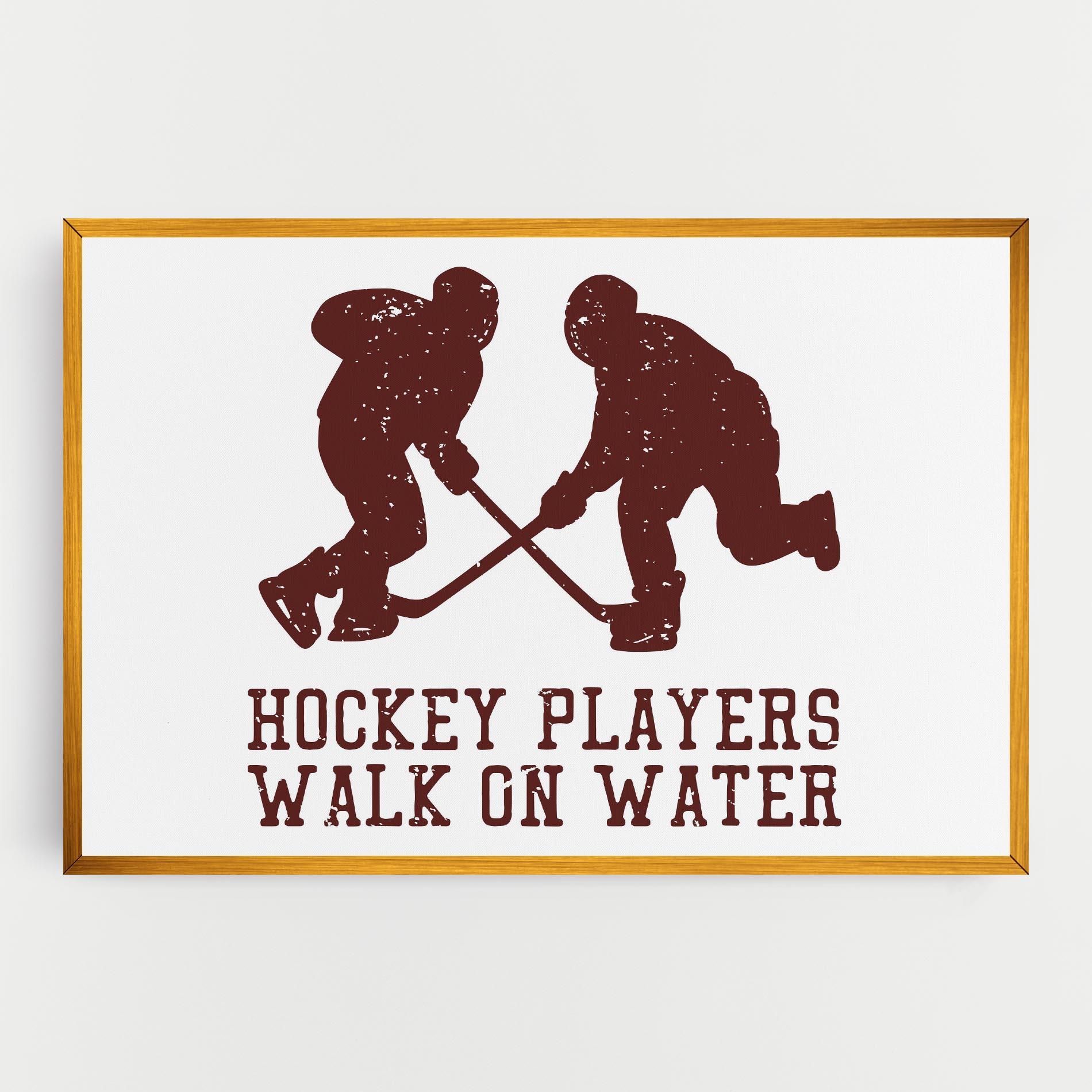 Картина на платно Hockey Walk mockup 0