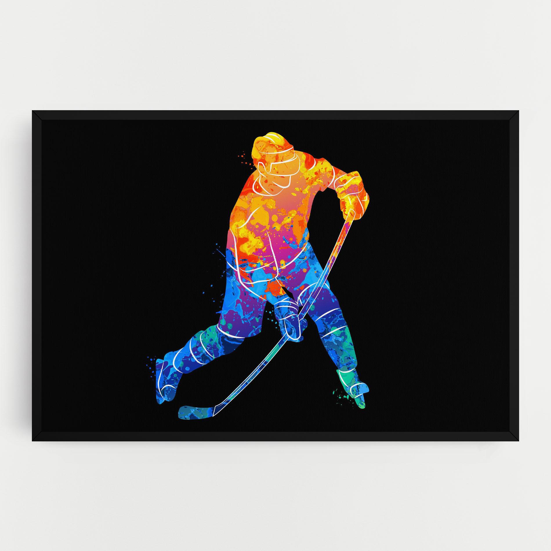 Картина на платно Color Mix Hockey mockup 0