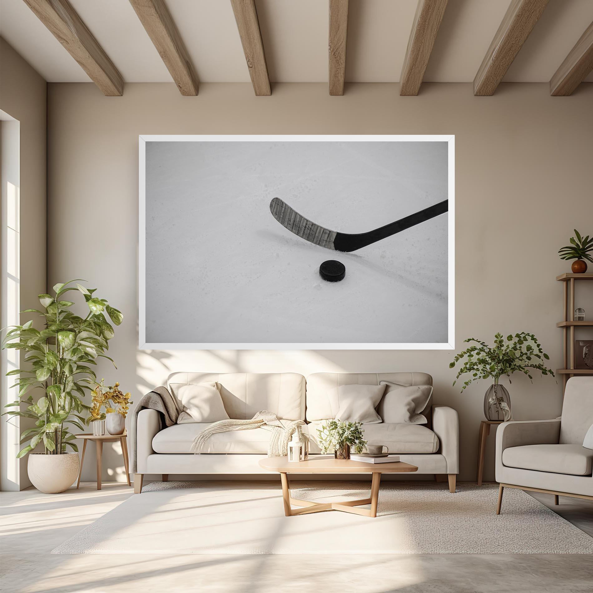 Картина на платно Hockey Puck mockup 6