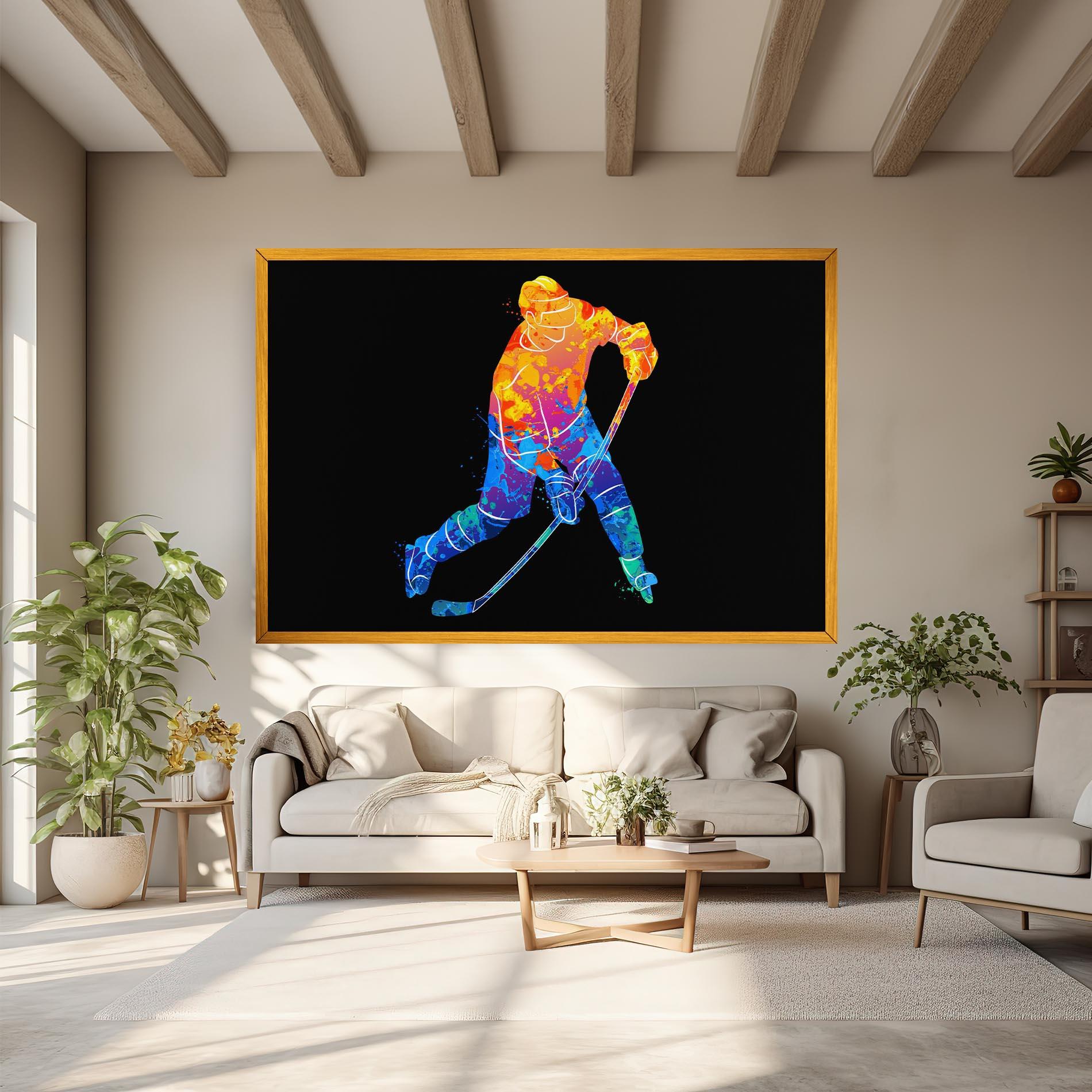 Картина на платно Color Mix Hockey mockup 6