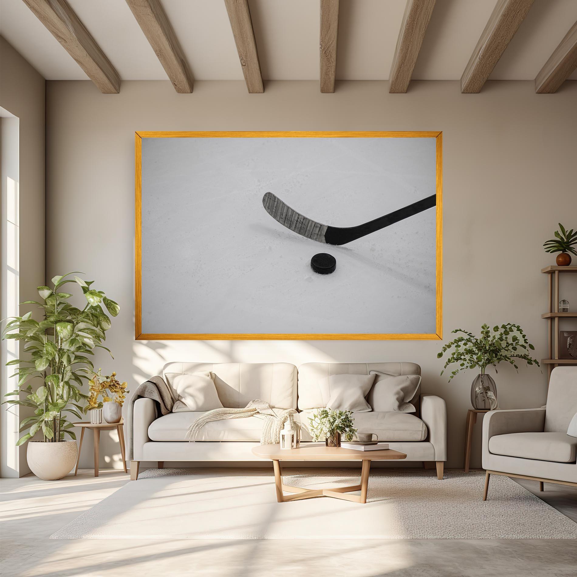 Картина на платно Hockey Puck mockup 6