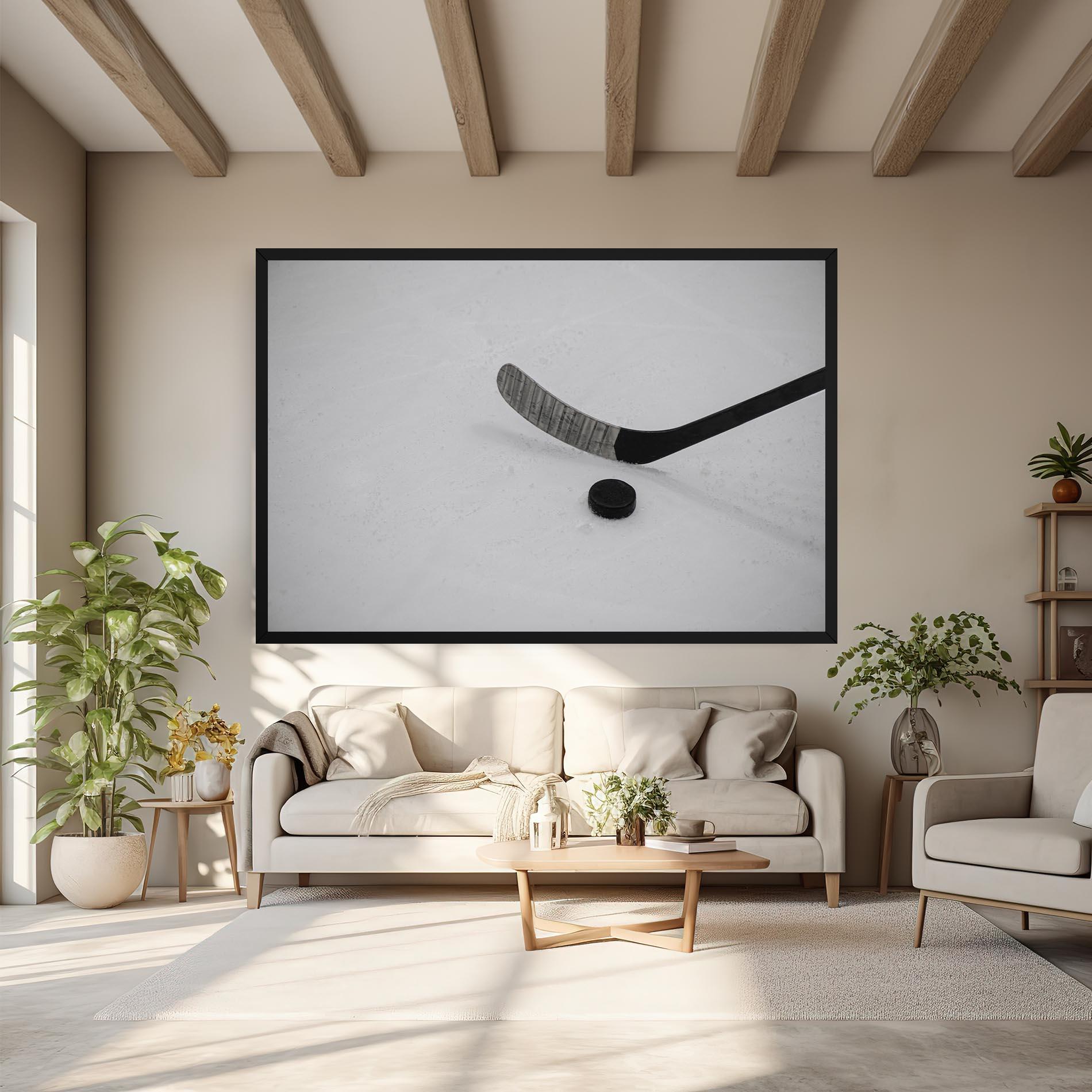 Картина на платно Hockey Puck mockup 6