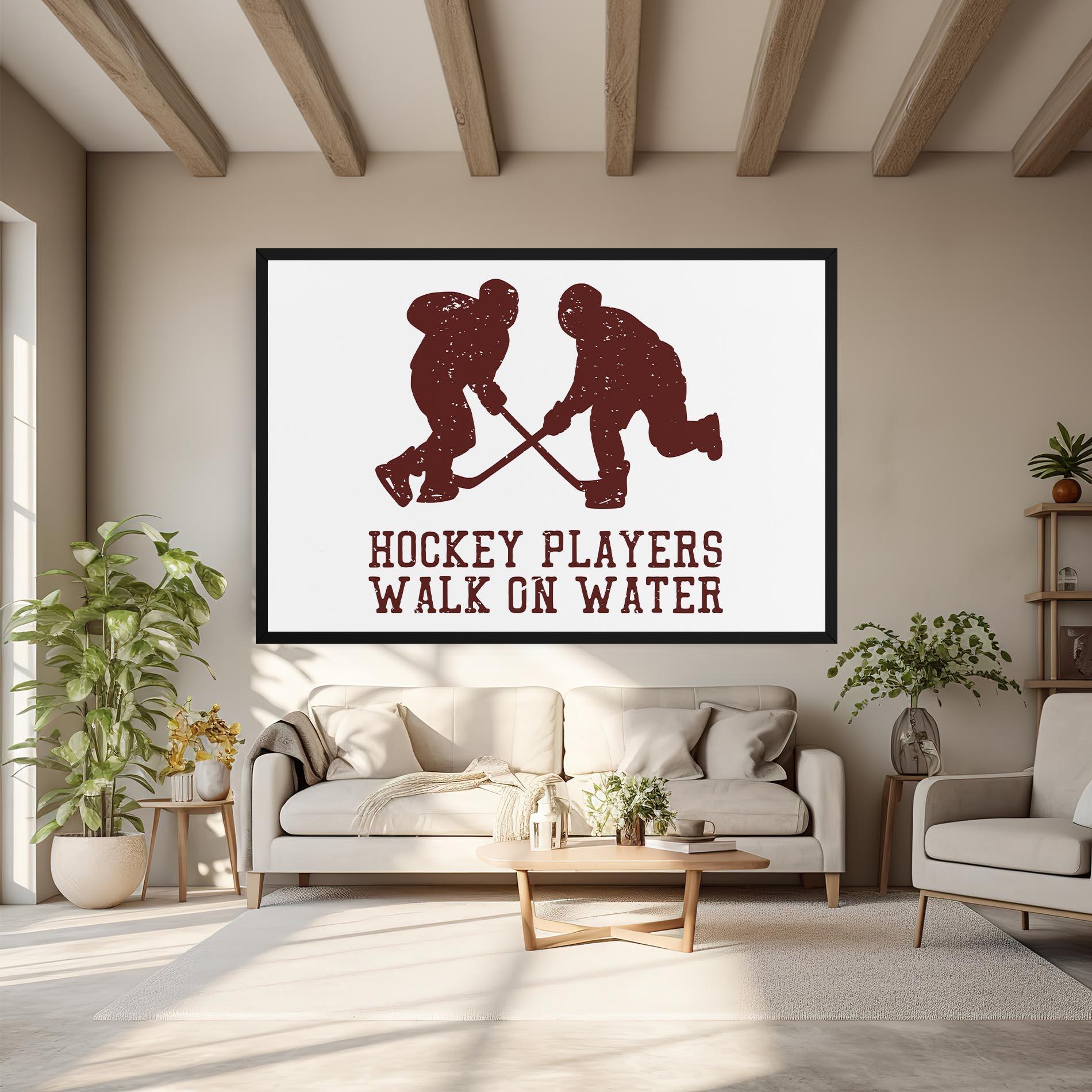 Картина на платно Hockey Walk mockup 6