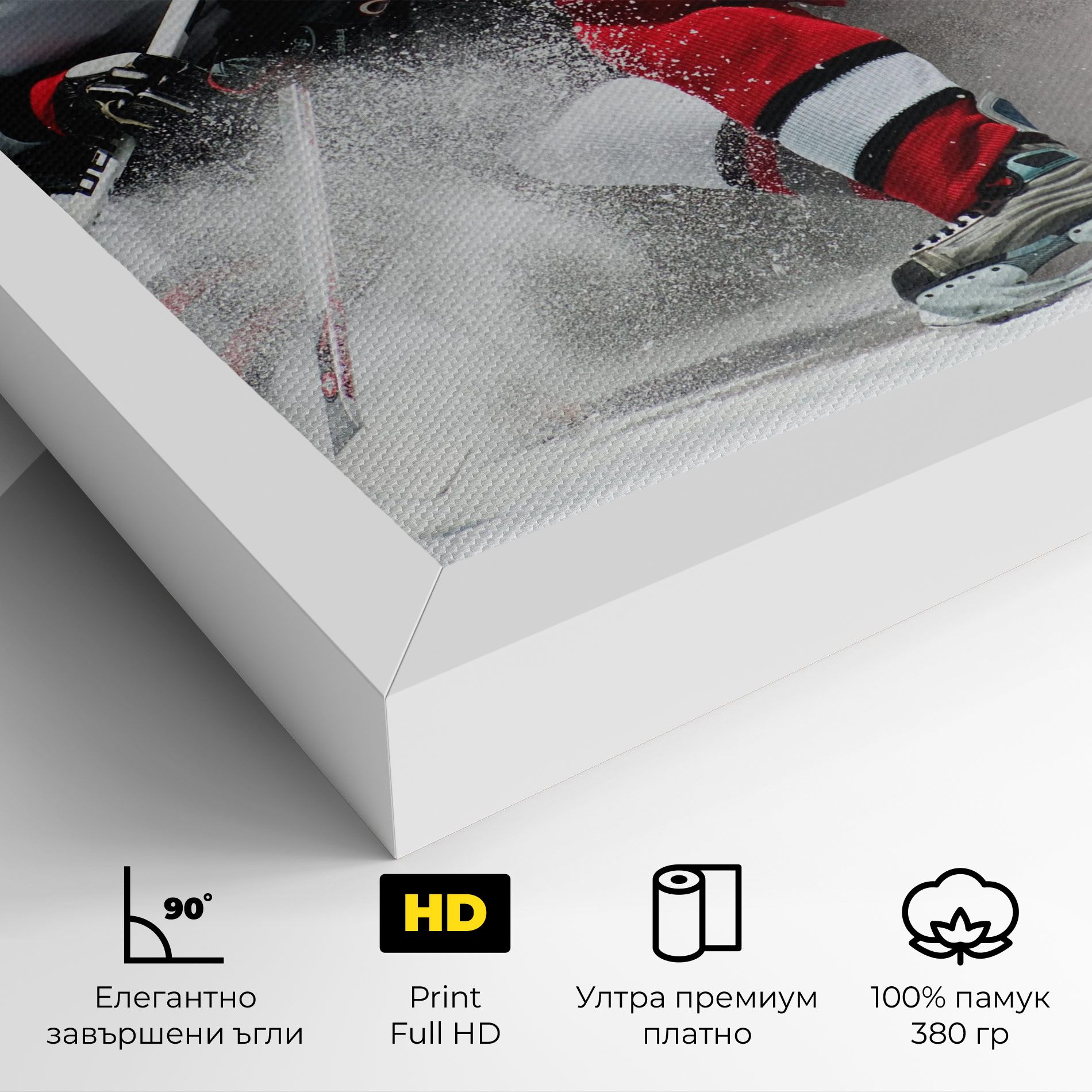 Red Hokey Player mockup 4