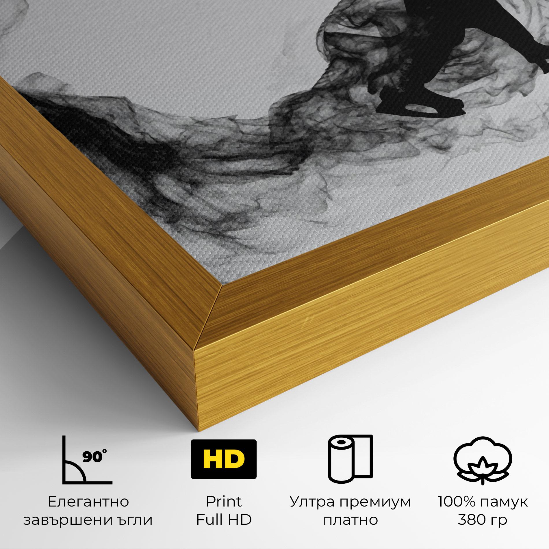 Картина на платно Hockey Smoke mockup 4
