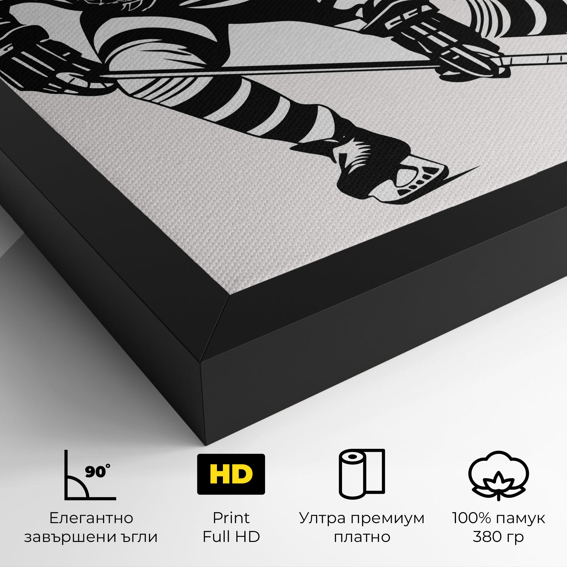 Картина на платно Hockey Player mockup 4