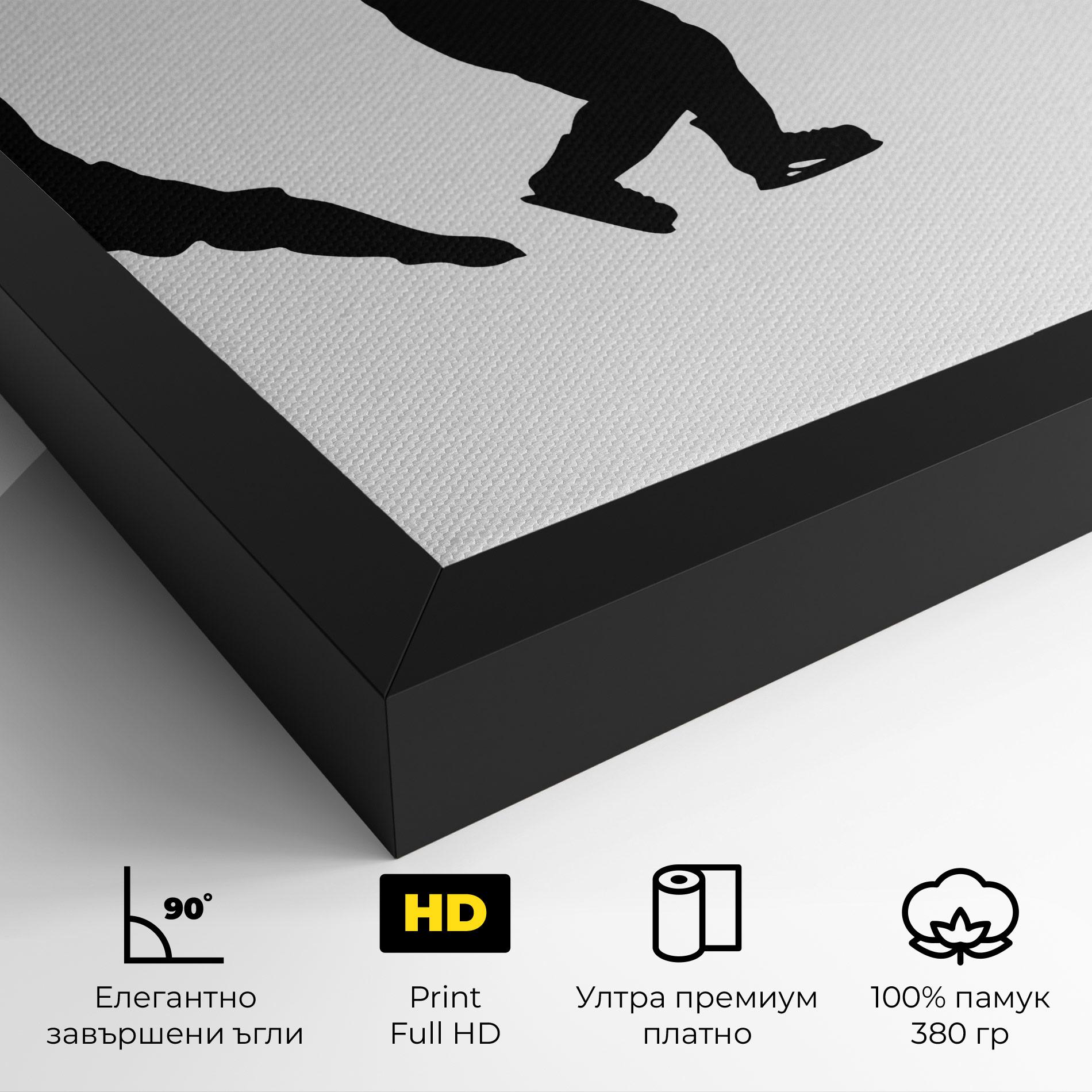 Картина на платно Hockey Pose mockup 4