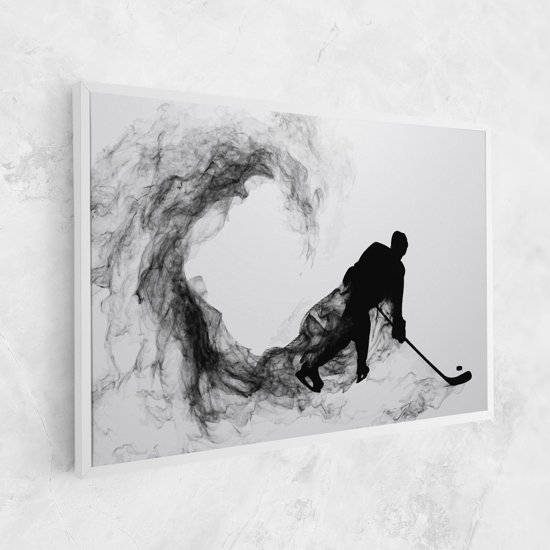 Картина на платно Hockey Smoke mockup 1