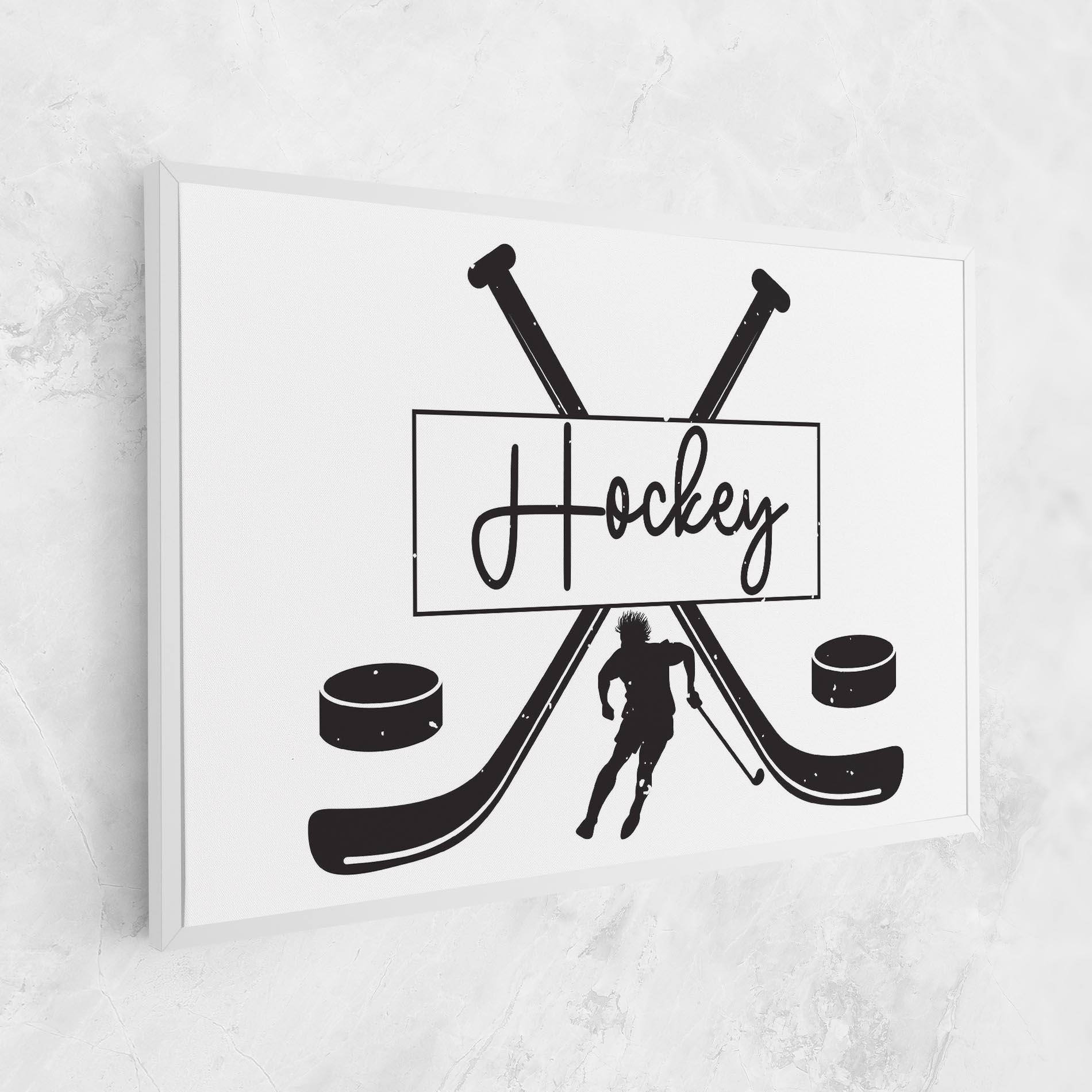 Картина на платно Hockey Stick mockup 1