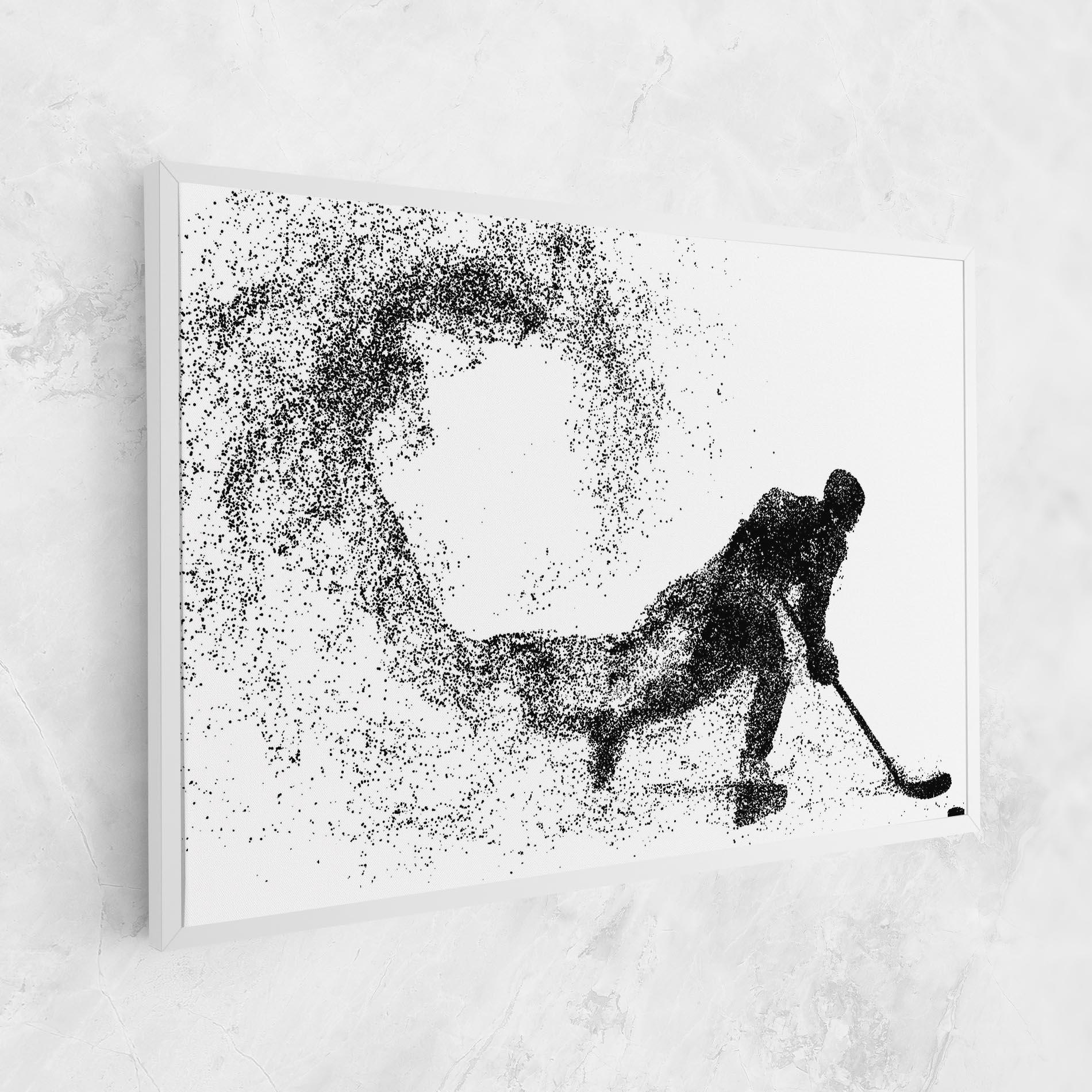 Картина на платно Playing Hockey mockup 1