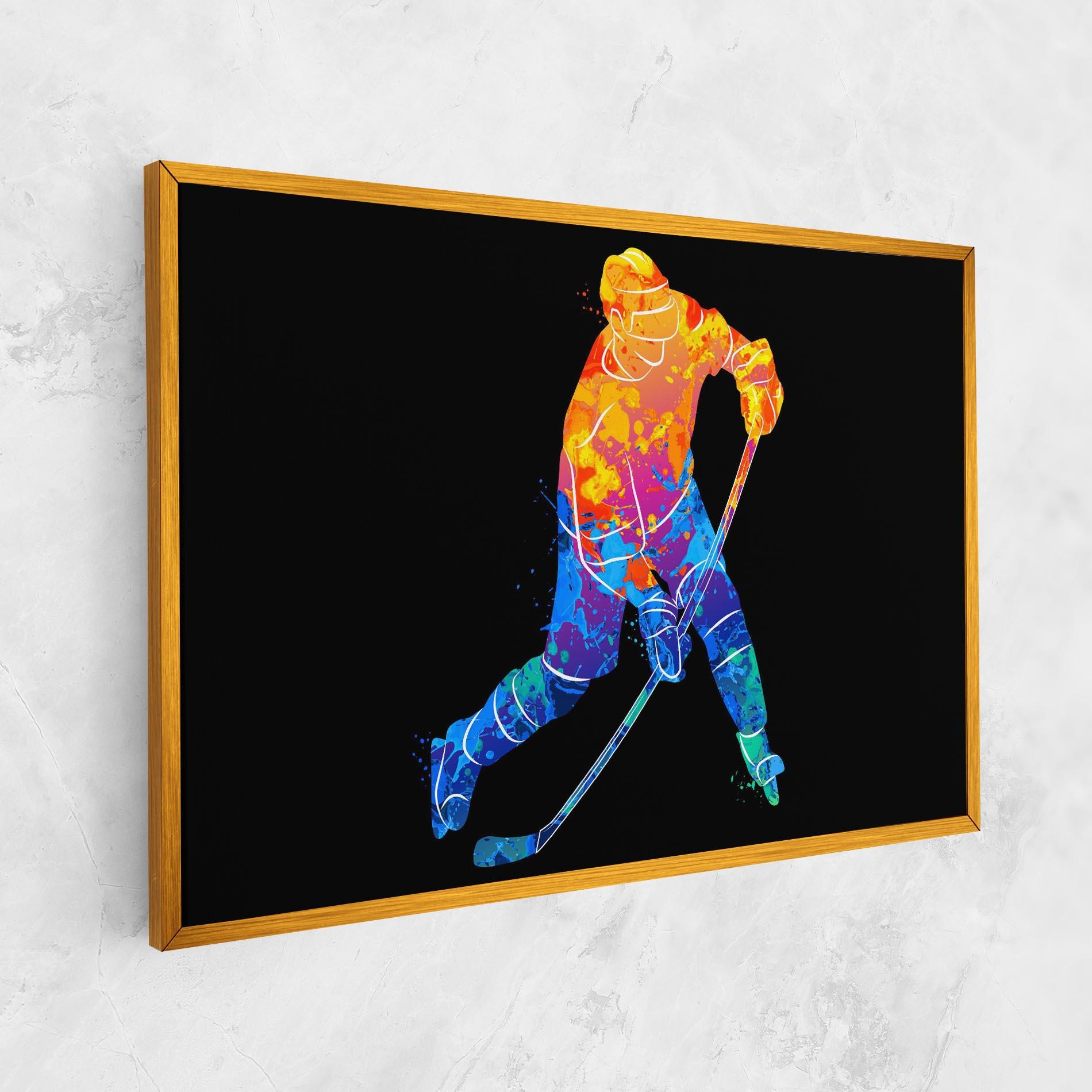 Картина на платно Color Mix Hockey mockup 1
