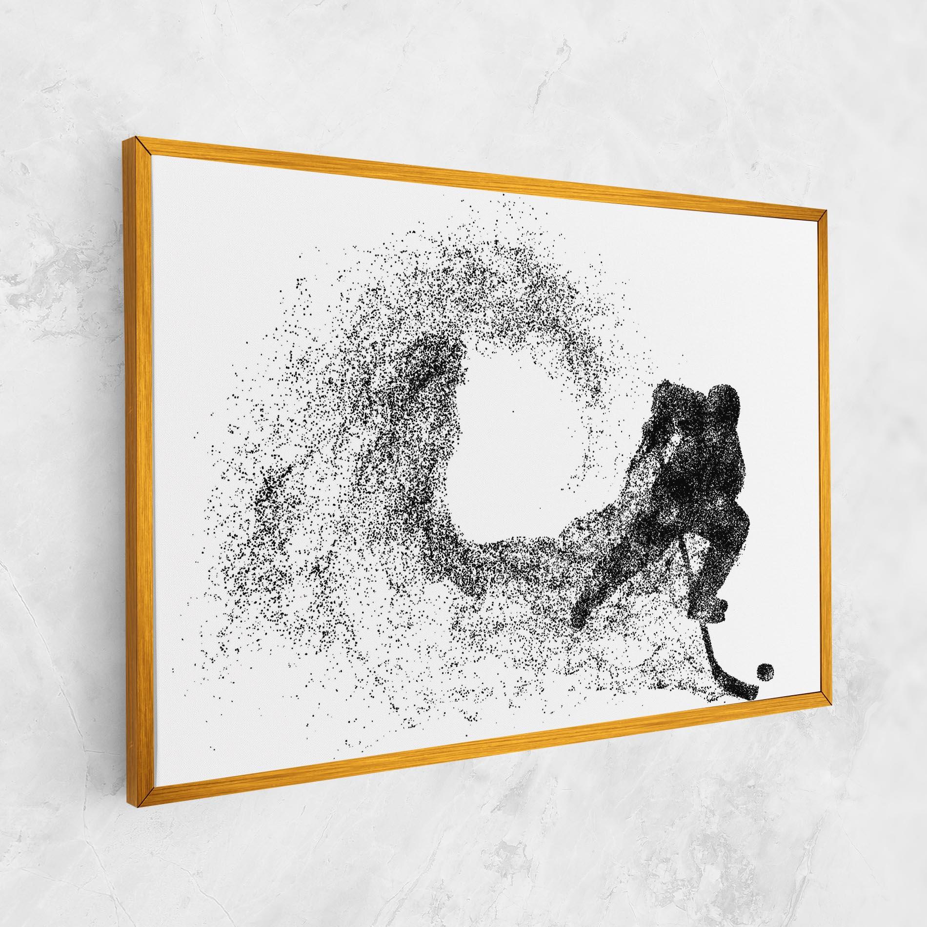 Картина на платно Hockey Playing mockup 1