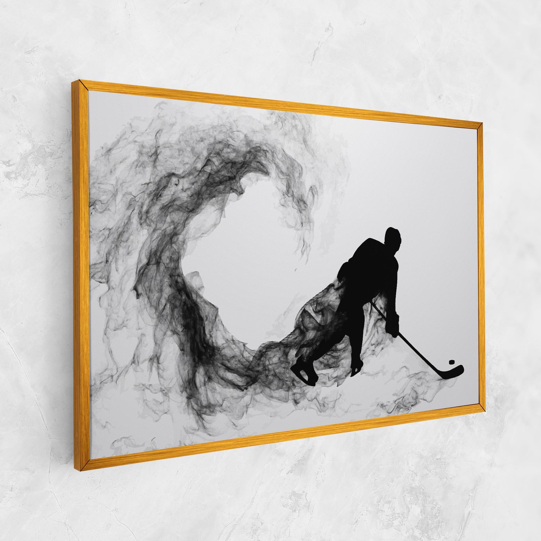 Картина на платно Hockey Smoke mockup 1