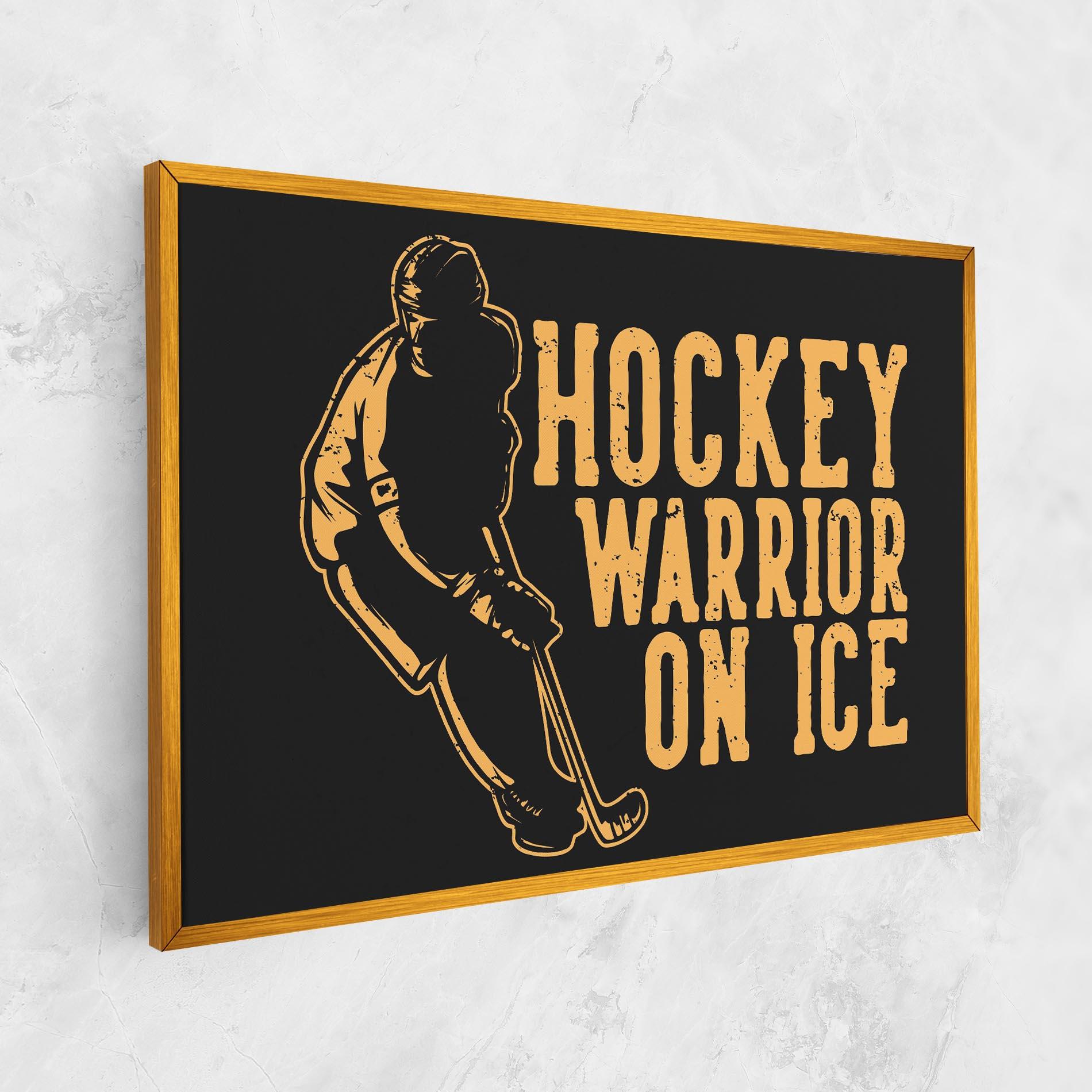 Картина на платно Hockey Worrior mockup 1