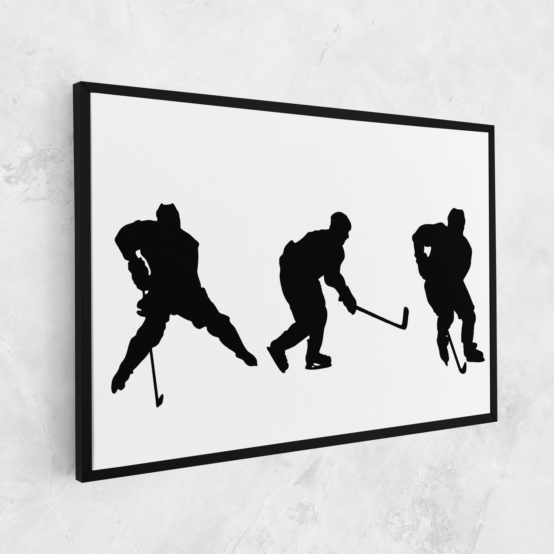 Картина на платно Hockey Pose mockup 1