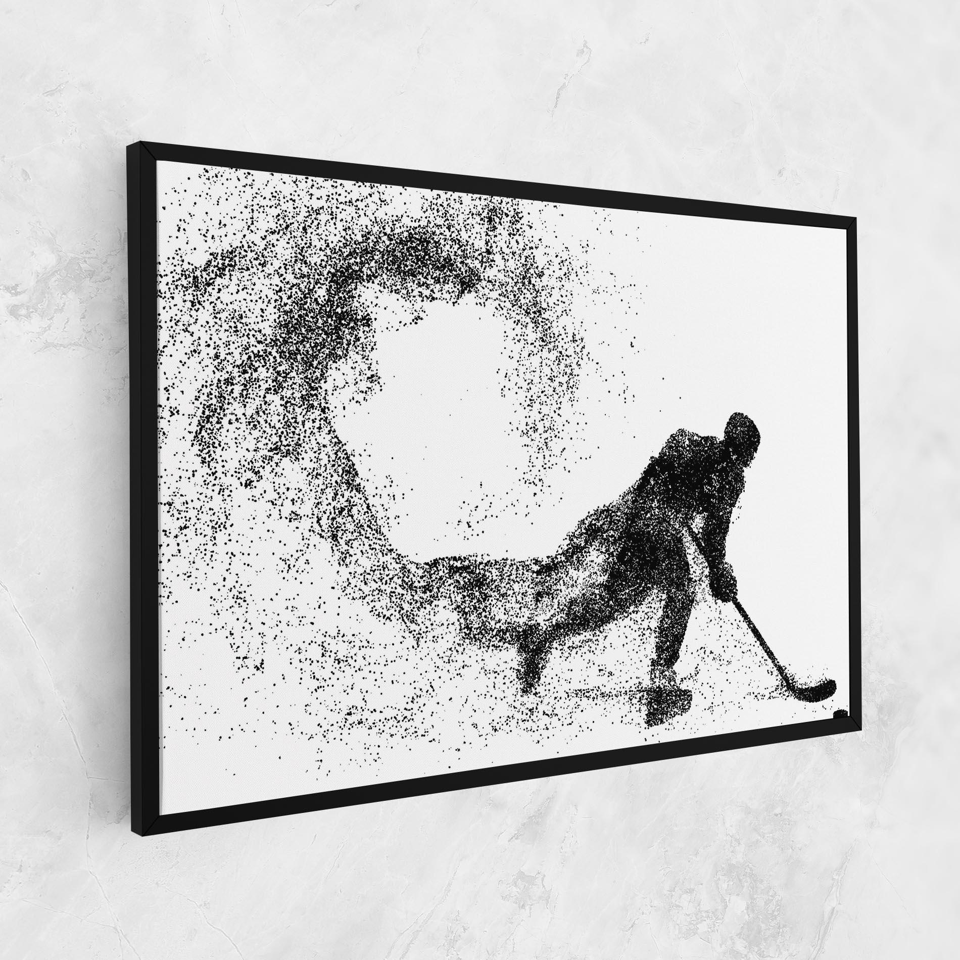 Картина на платно Playing Hockey mockup 1