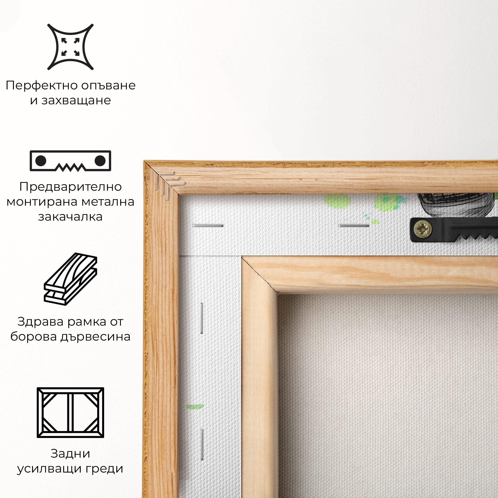 Картина на платно Green Hockey mockup 5