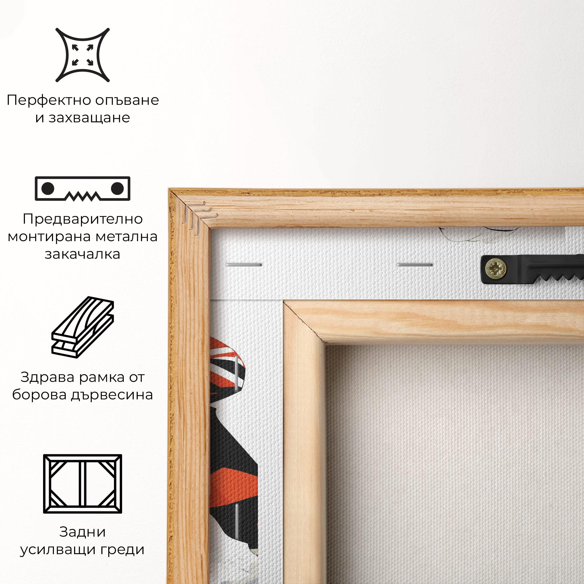 Картина на платно Hockey Orange Player mockup 5