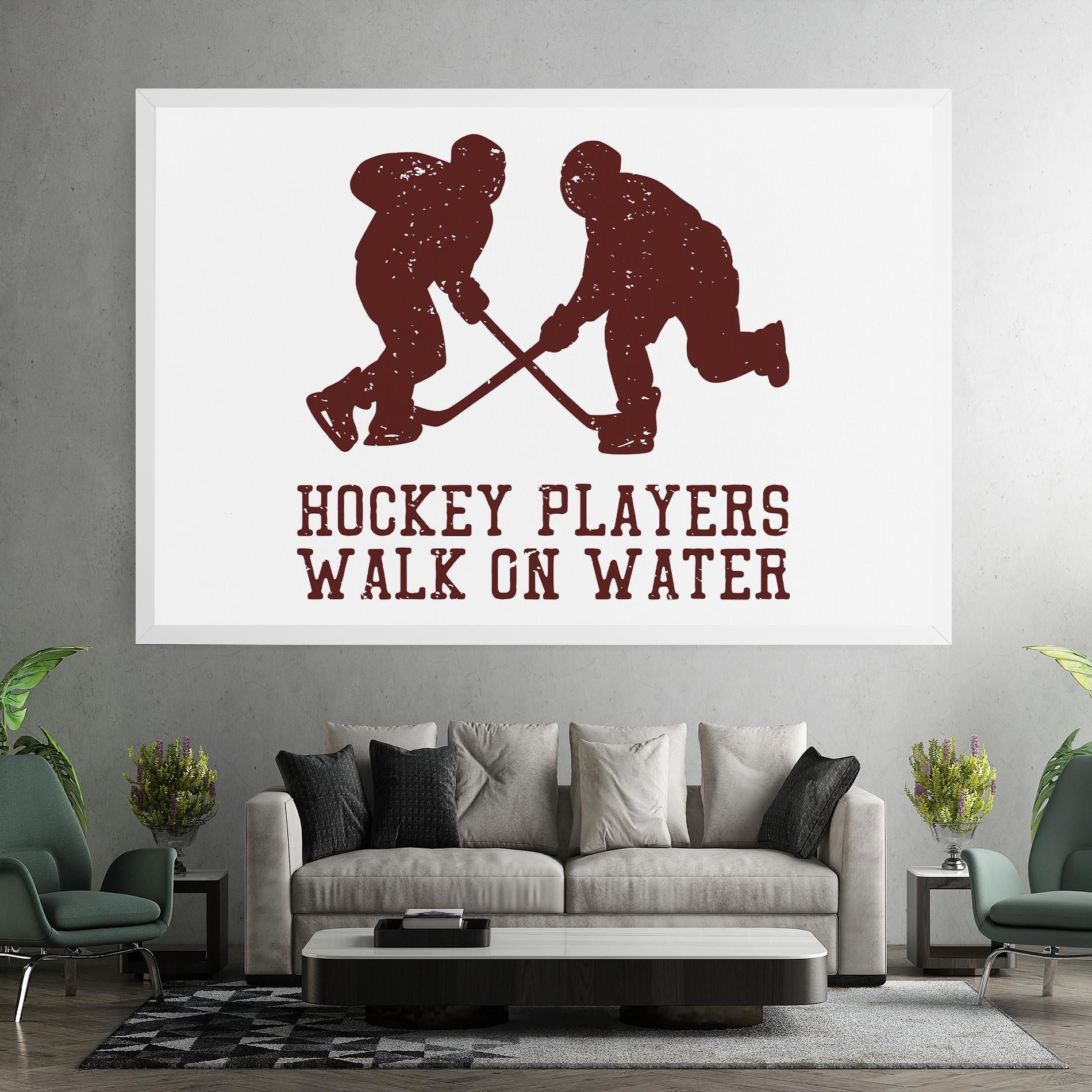 Картина на платно Hockey Walk mockup 7