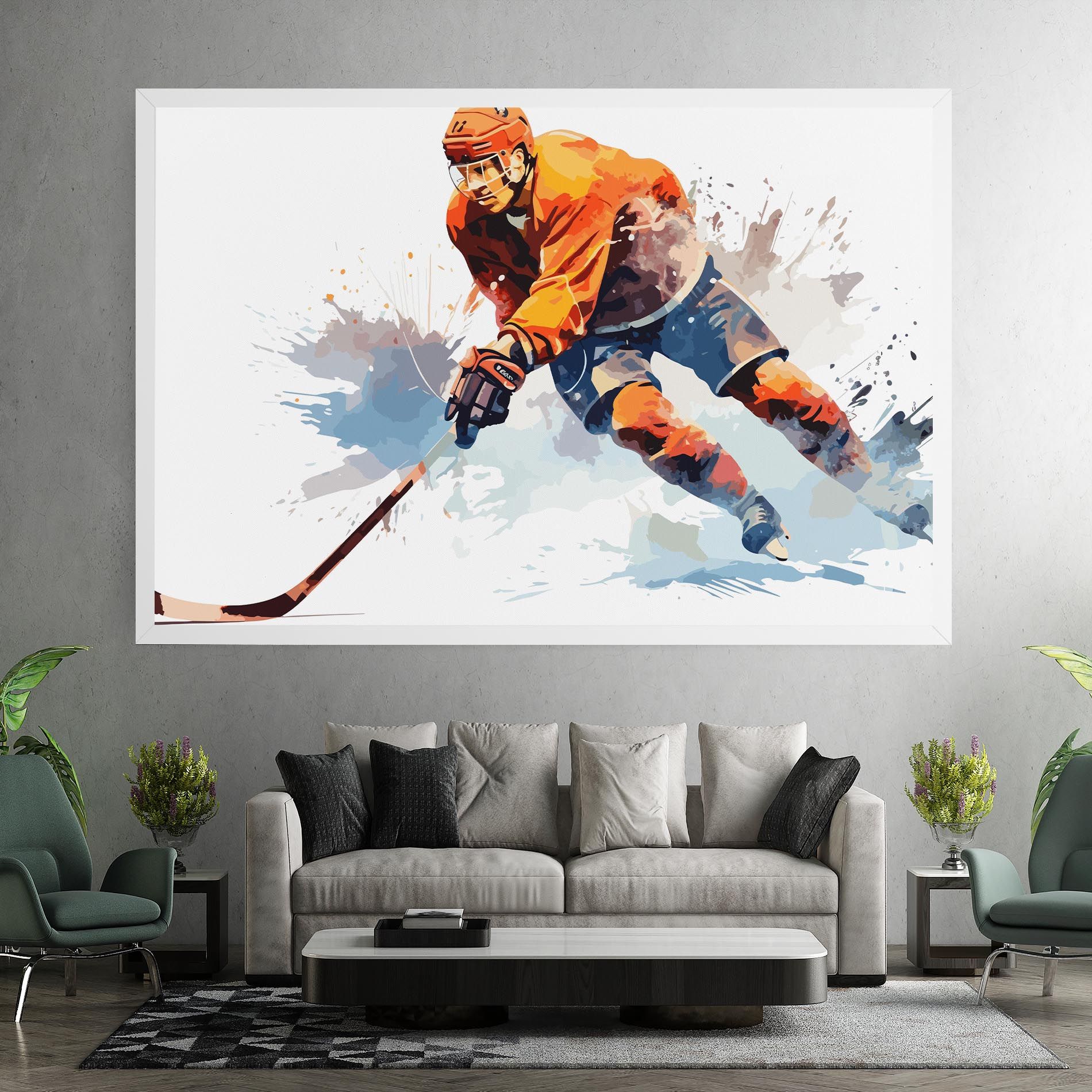 Orange Hockey mockup 7