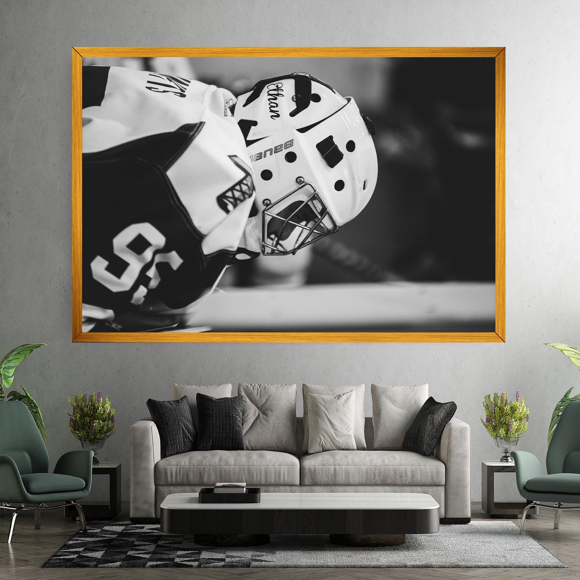 Black White Hockey mockup 7