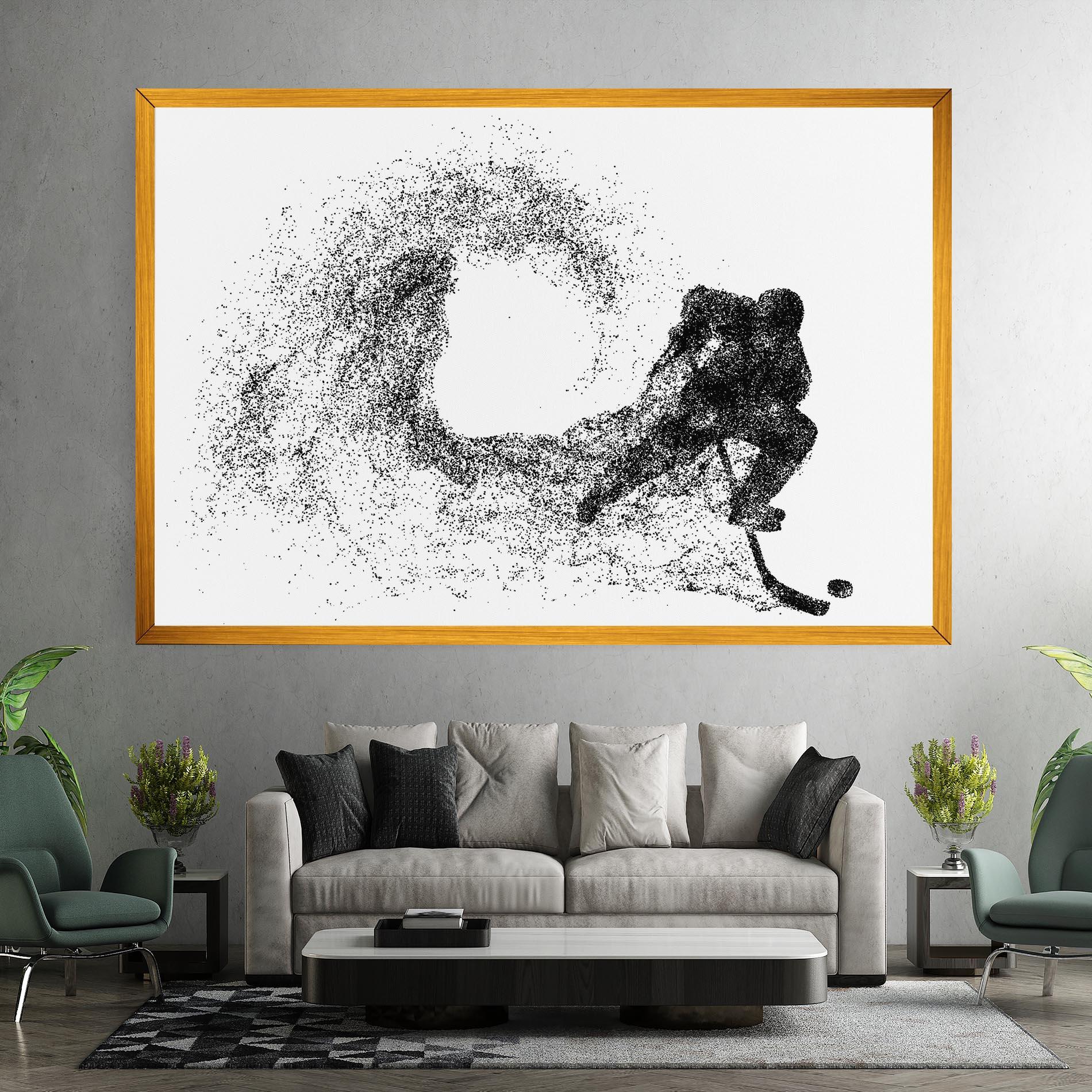 Картина на платно Hockey Playing mockup 7