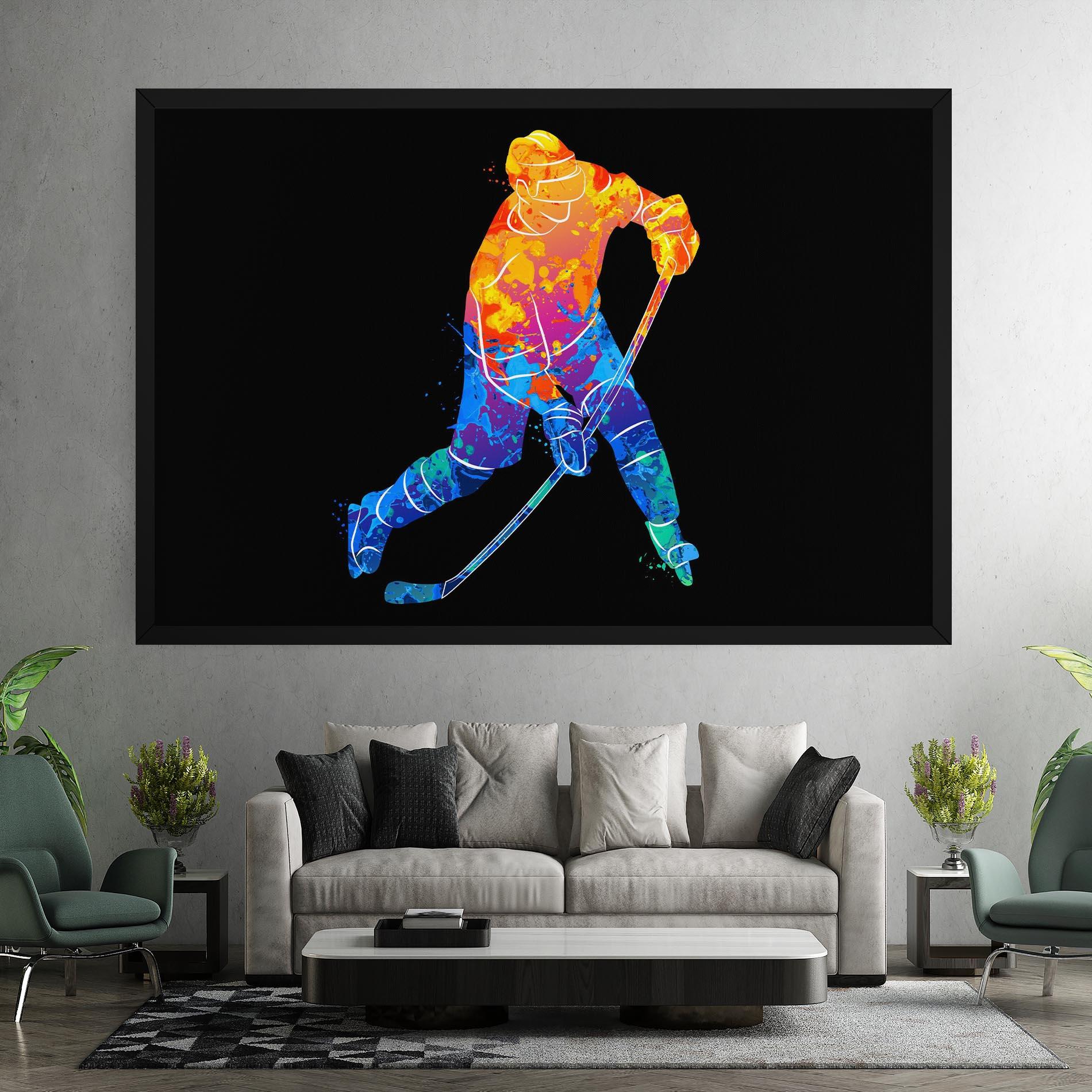 Картина на платно Color Mix Hockey mockup 7