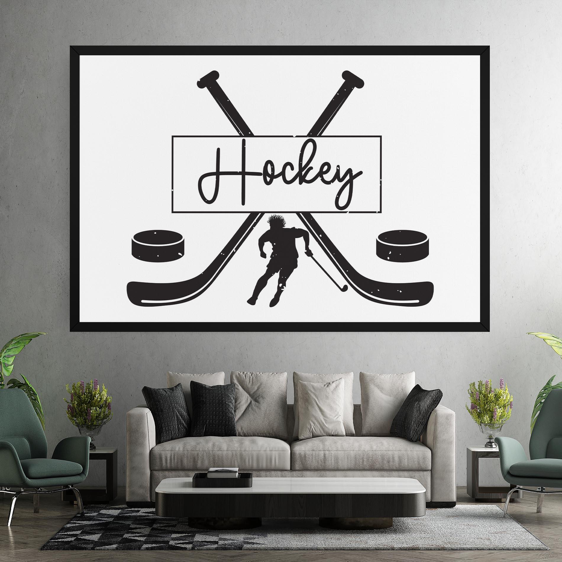 Картина на платно Hockey Stick mockup 7