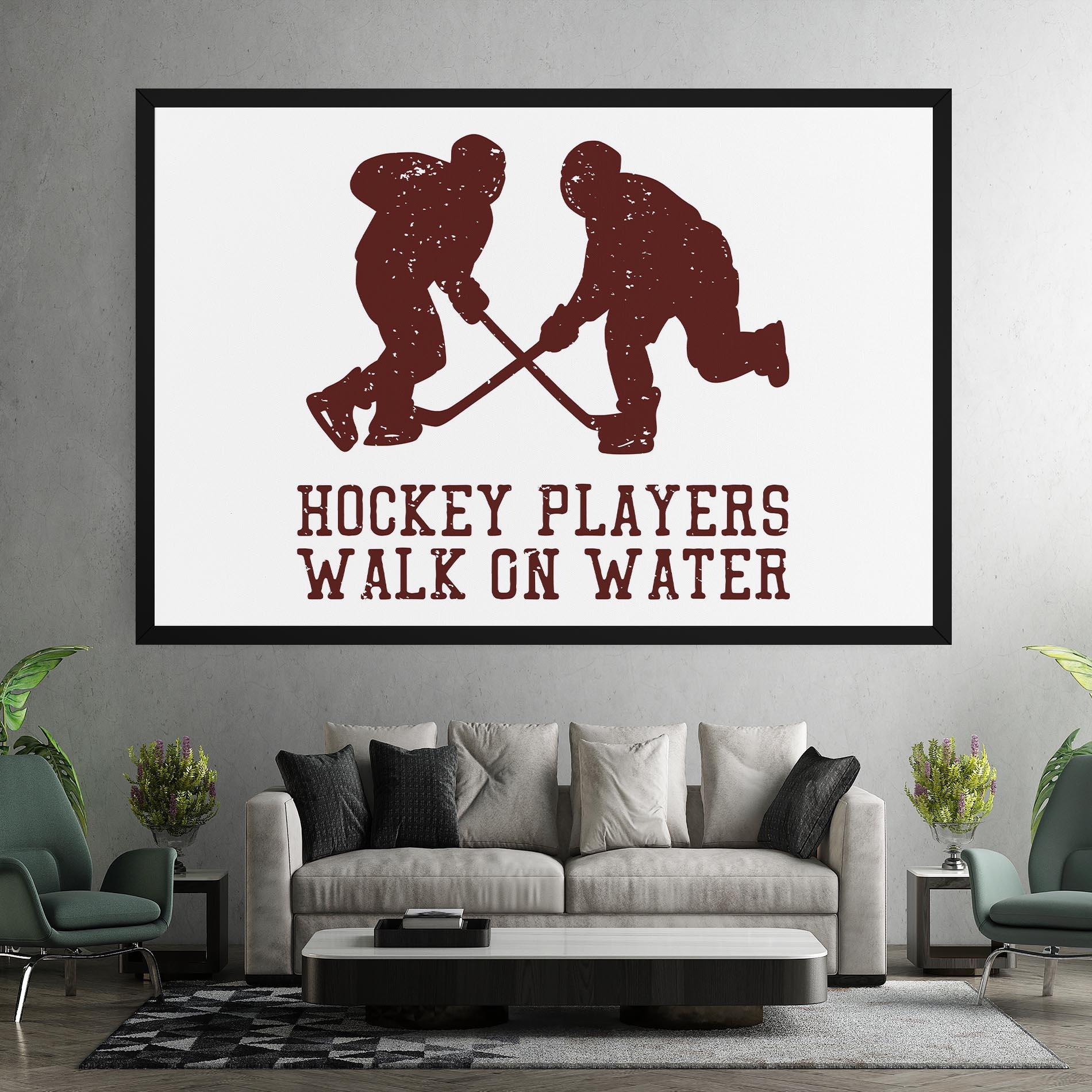 Картина на платно Hockey Walk mockup 7