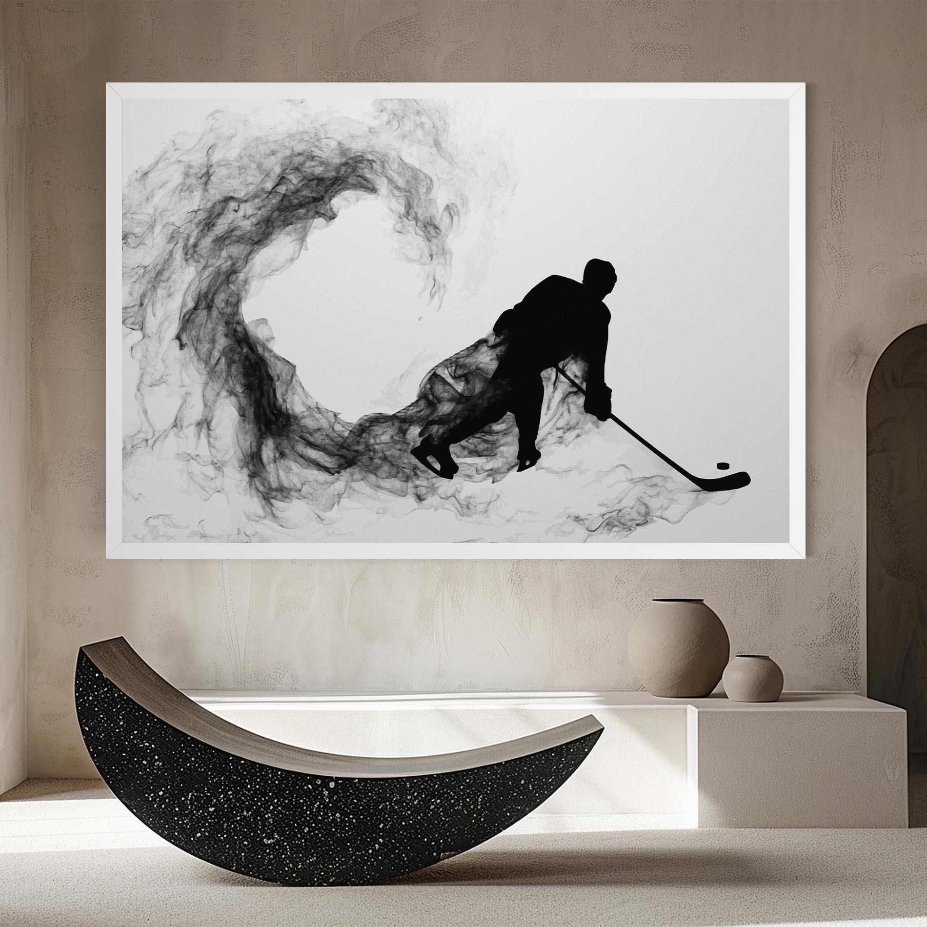 Картина на платно Hockey Smoke mockup 8