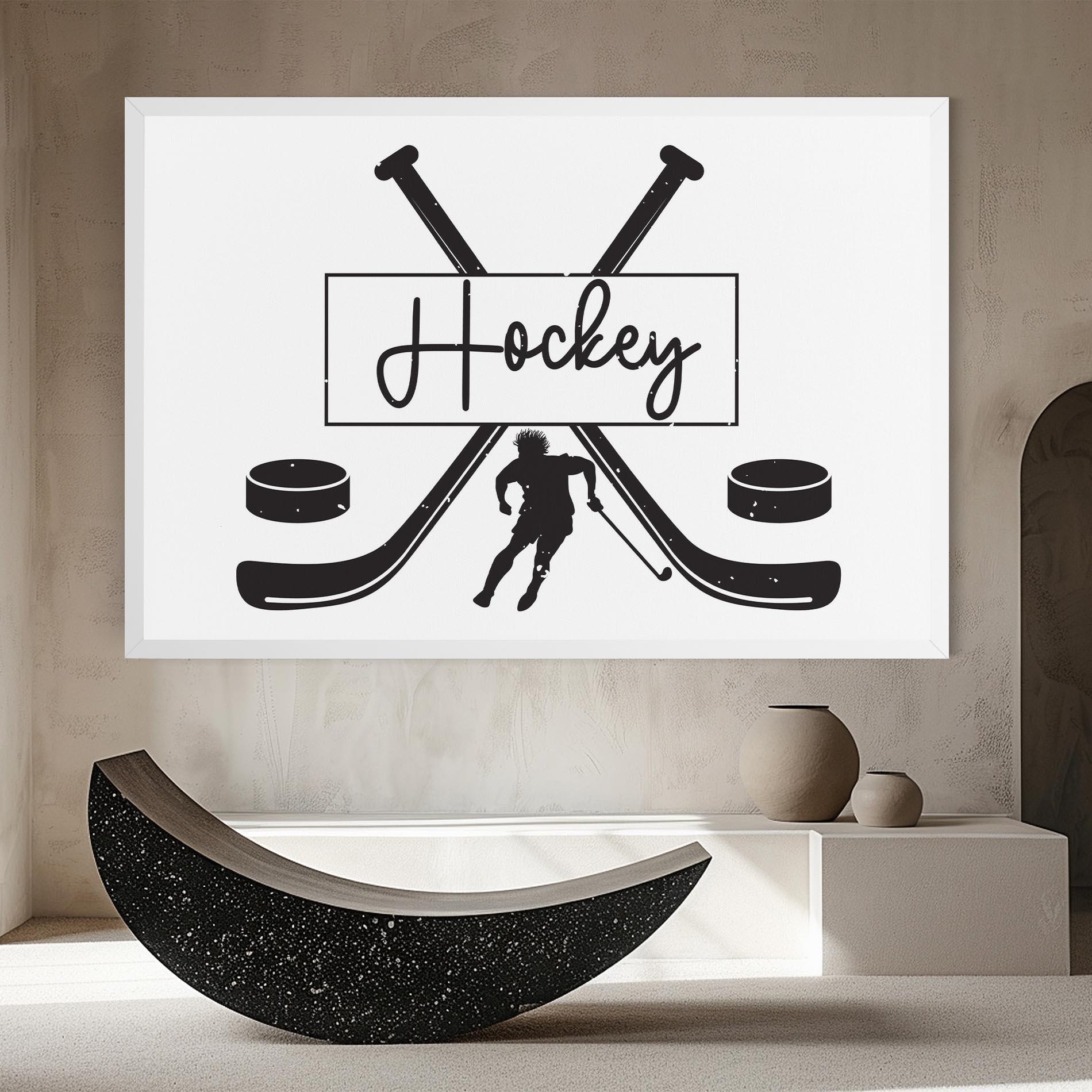 Картина на платно Hockey Stick mockup 8