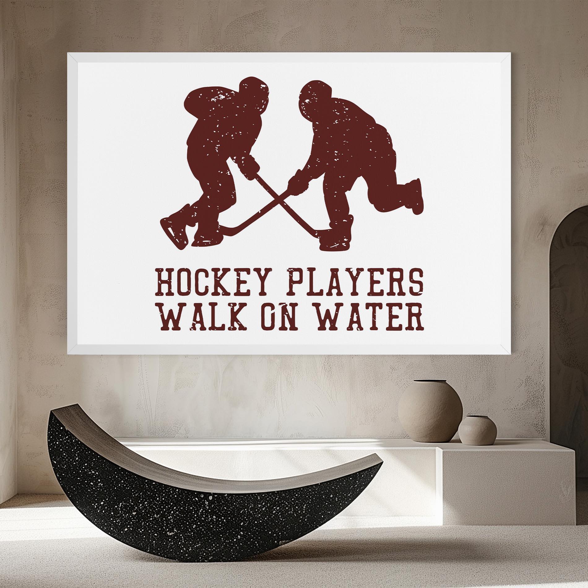 Картина на платно Hockey Walk mockup 8