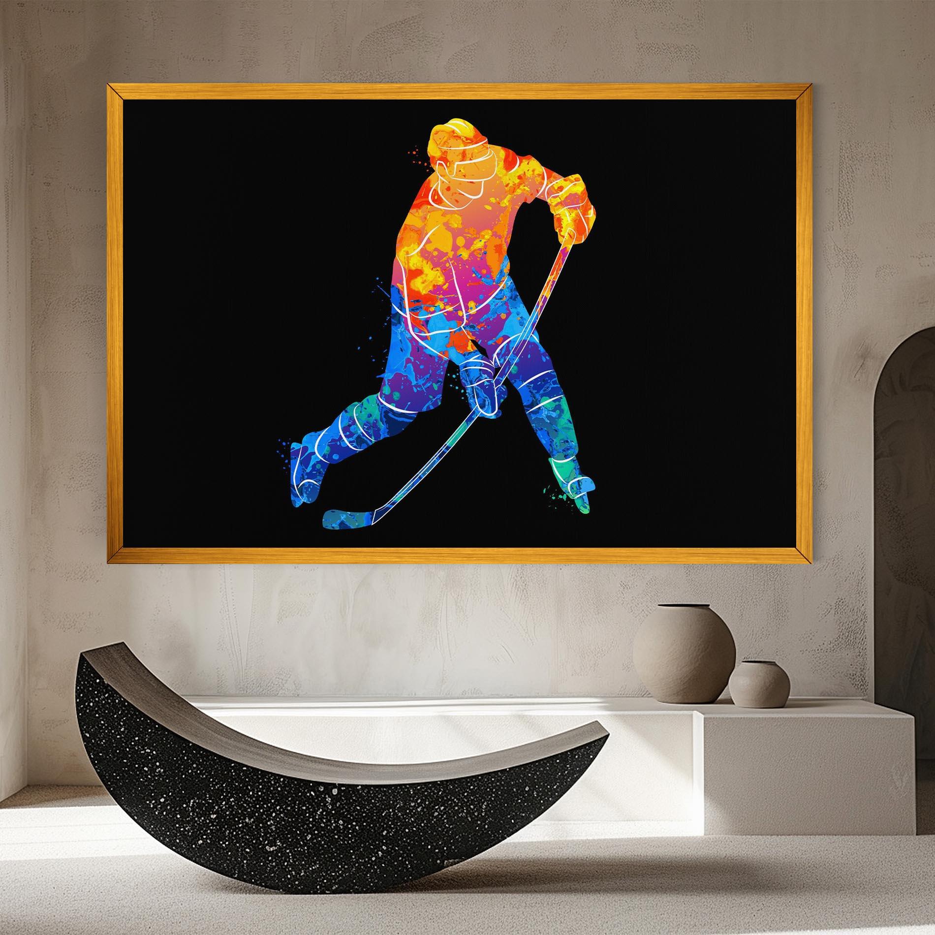 Картина на платно Color Mix Hockey mockup 8