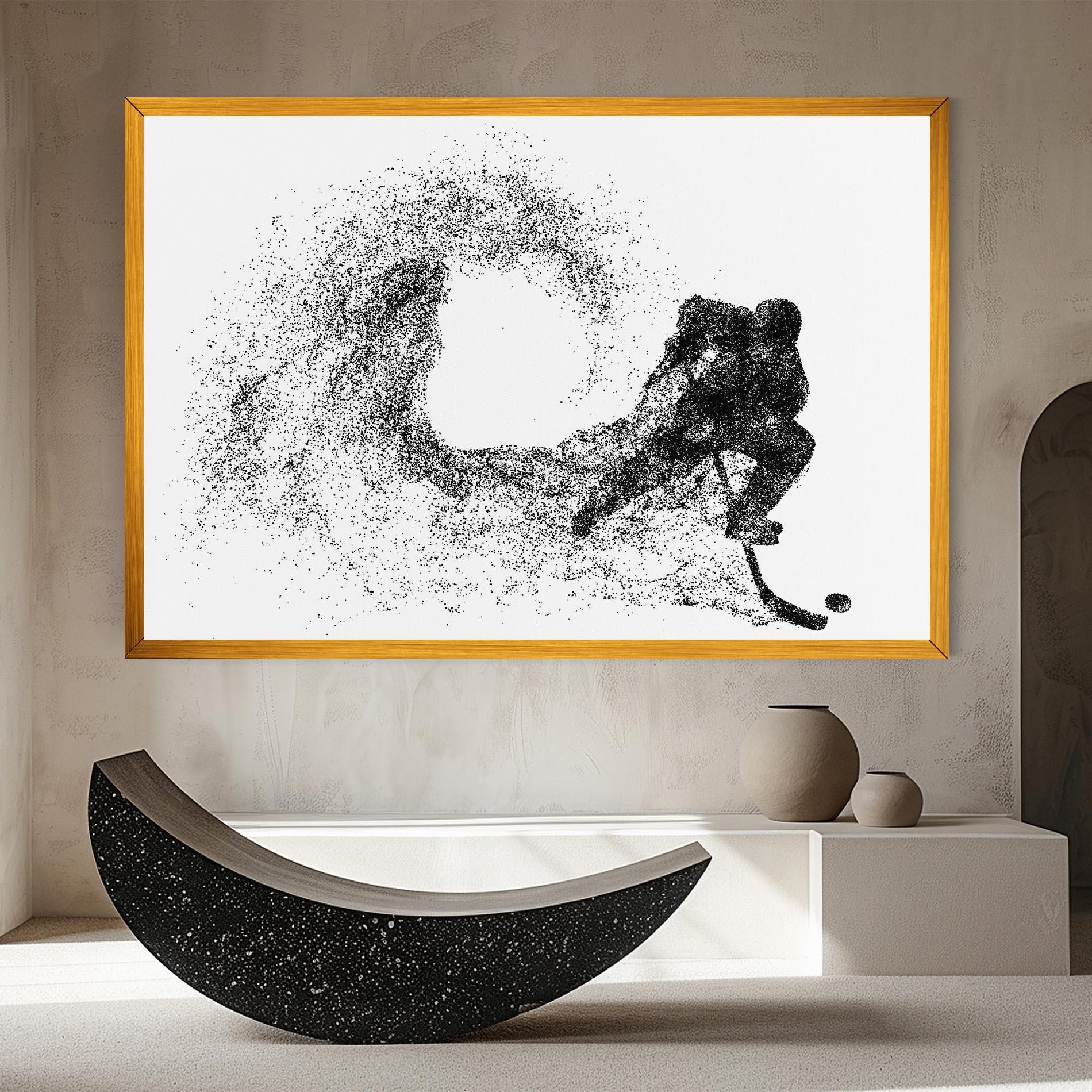 Картина на платно Hockey Playing mockup 8