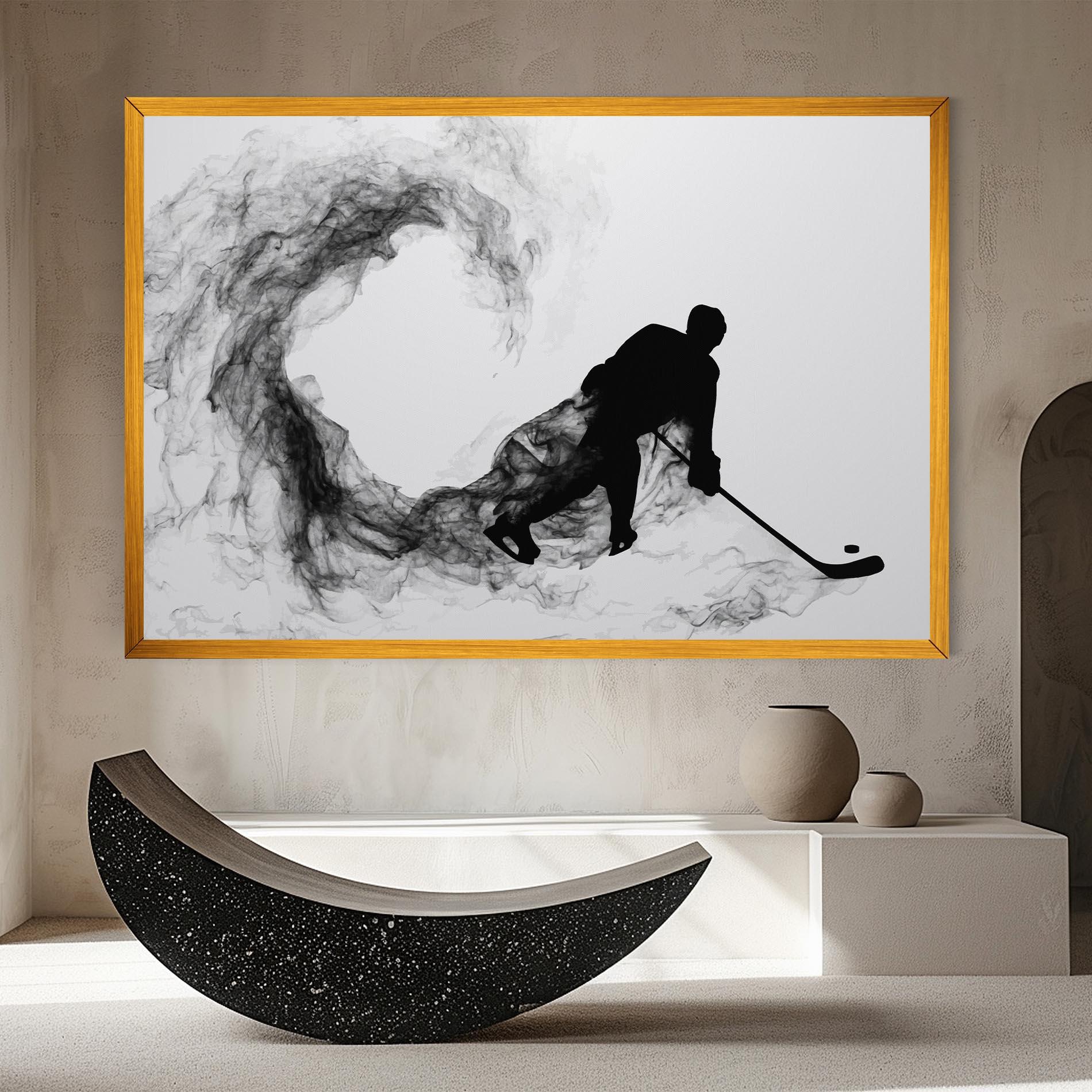 Картина на платно Hockey Smoke mockup 8