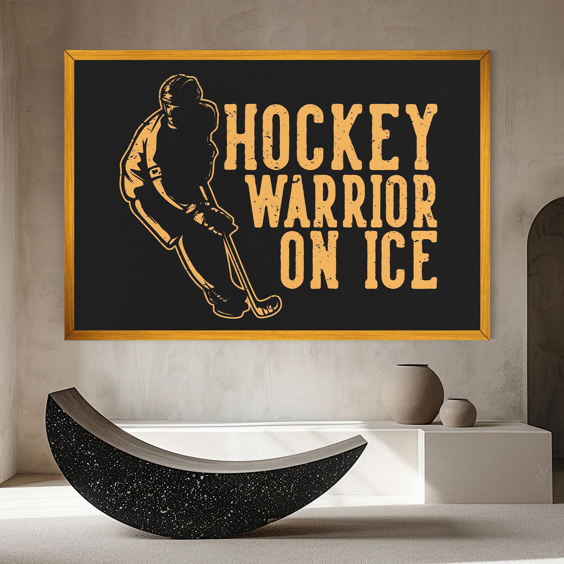 Картина на платно Hockey Worrior mockup 8