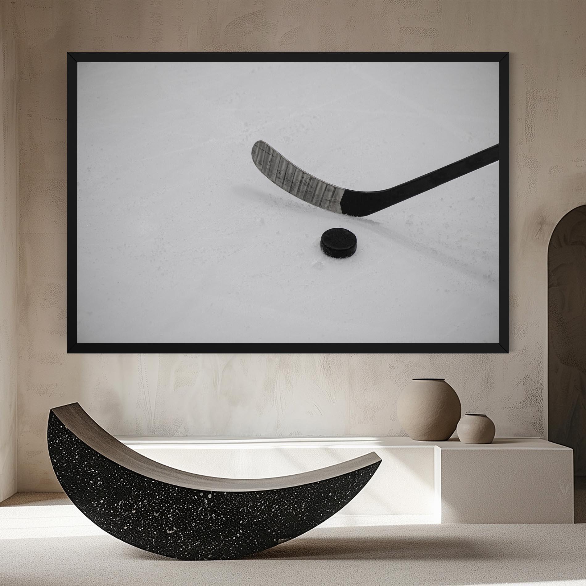 Картина на платно Hockey Puck mockup 8