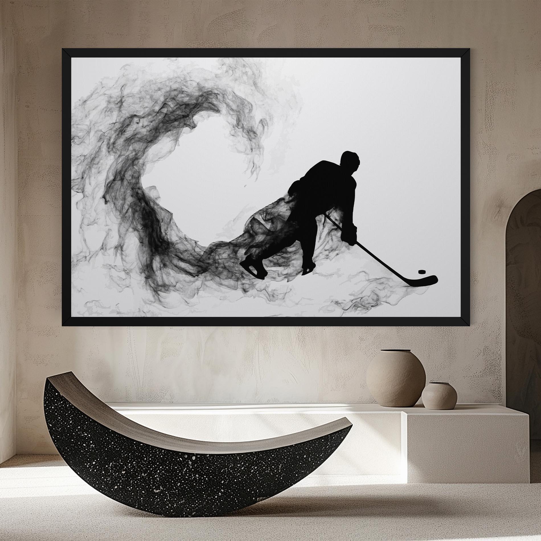 Картина на платно Hockey Smoke mockup 8