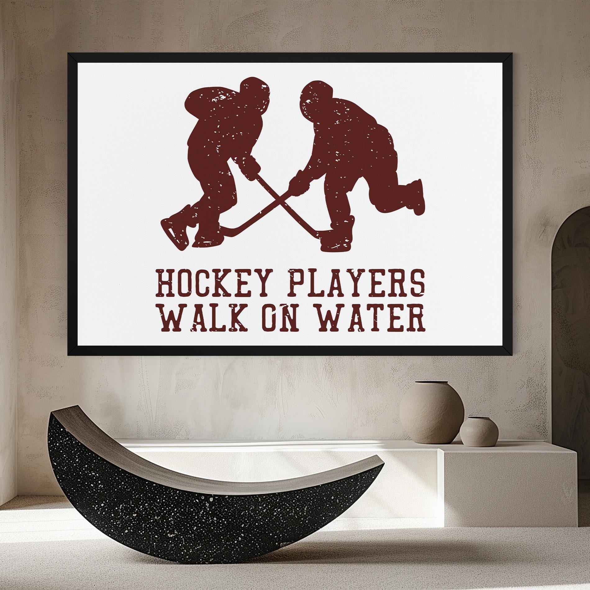 Картина на платно Hockey Walk mockup 8