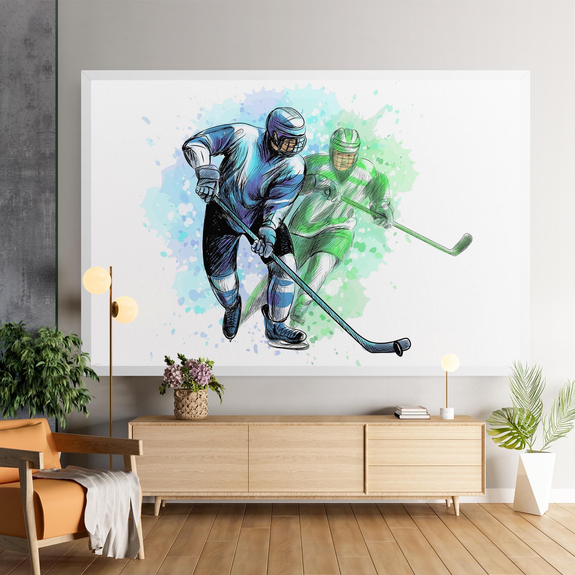 Green Blue Hockey mockup 9