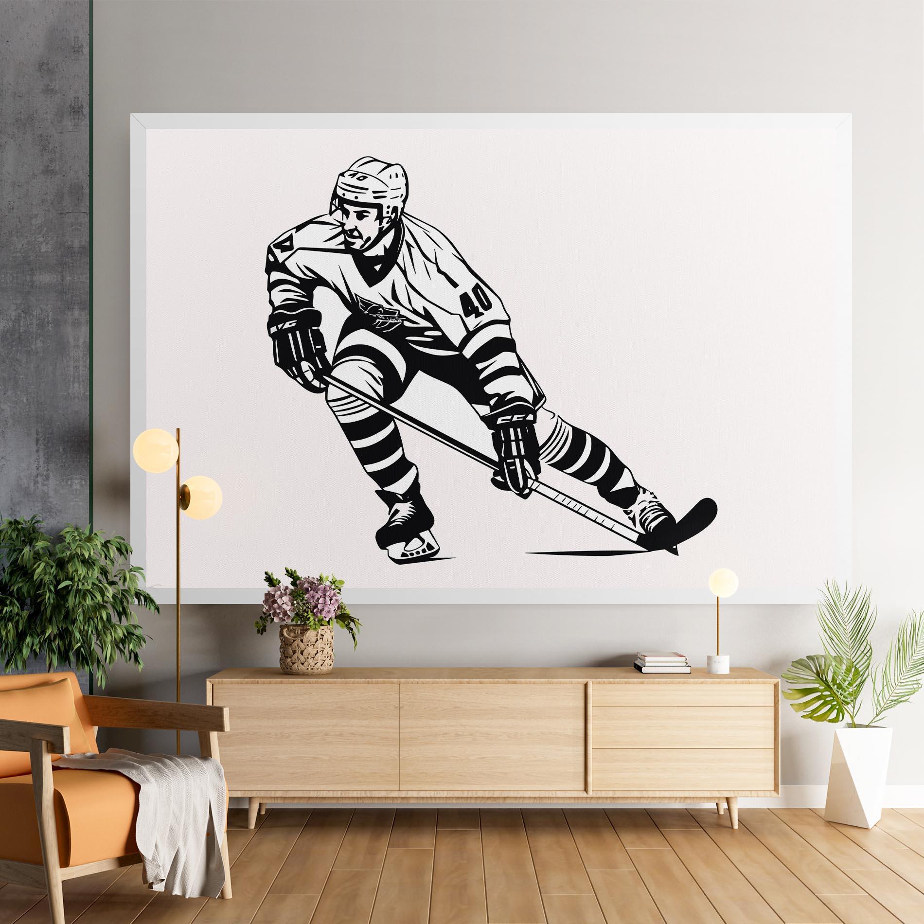 Картина на платно Hockey Player mockup 9