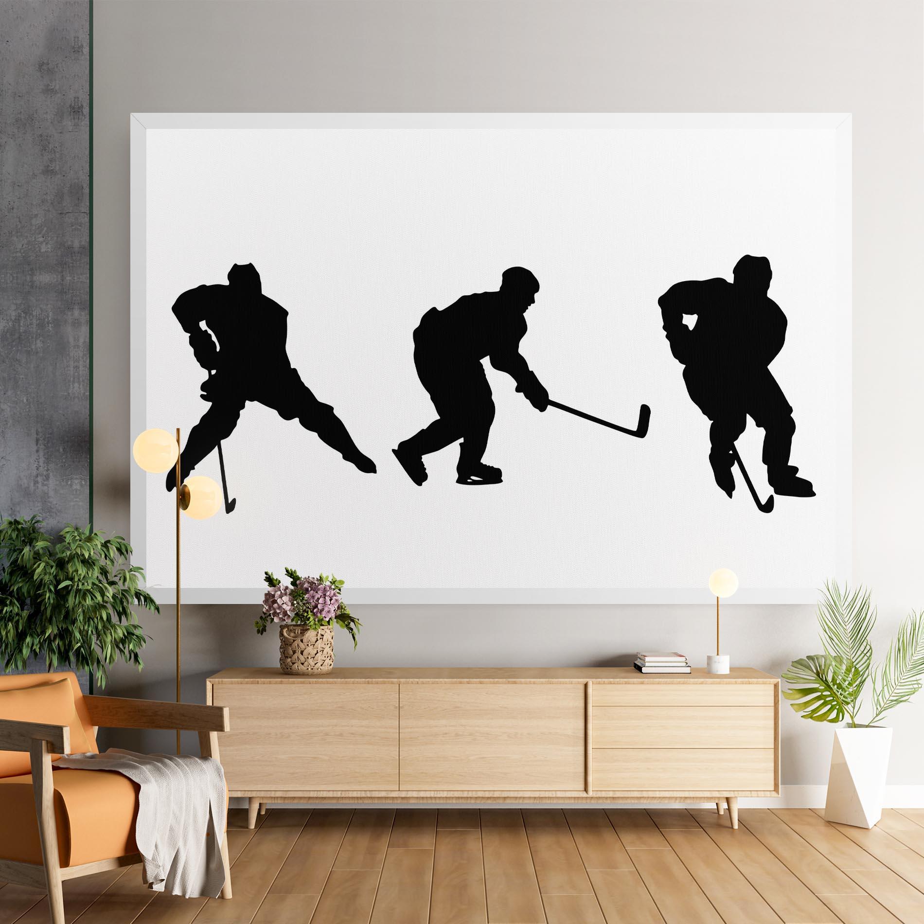 Картина на платно Hockey Pose mockup 9