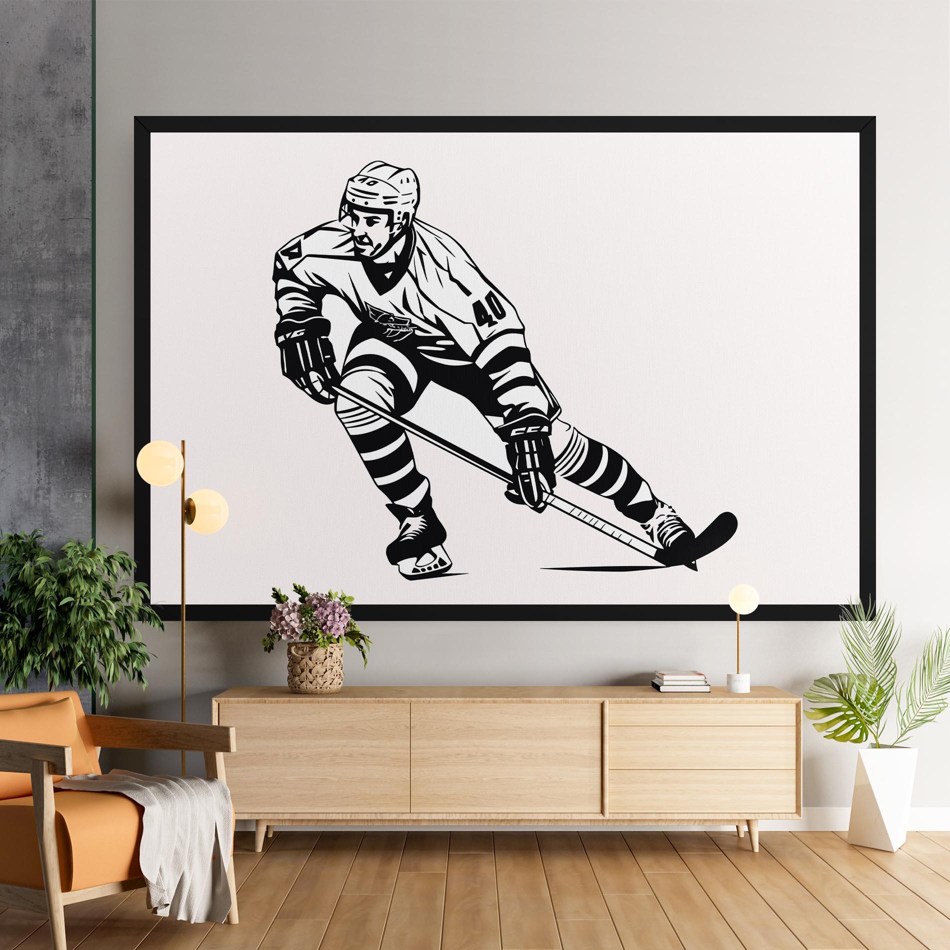 Картина на платно Hockey Player mockup 9