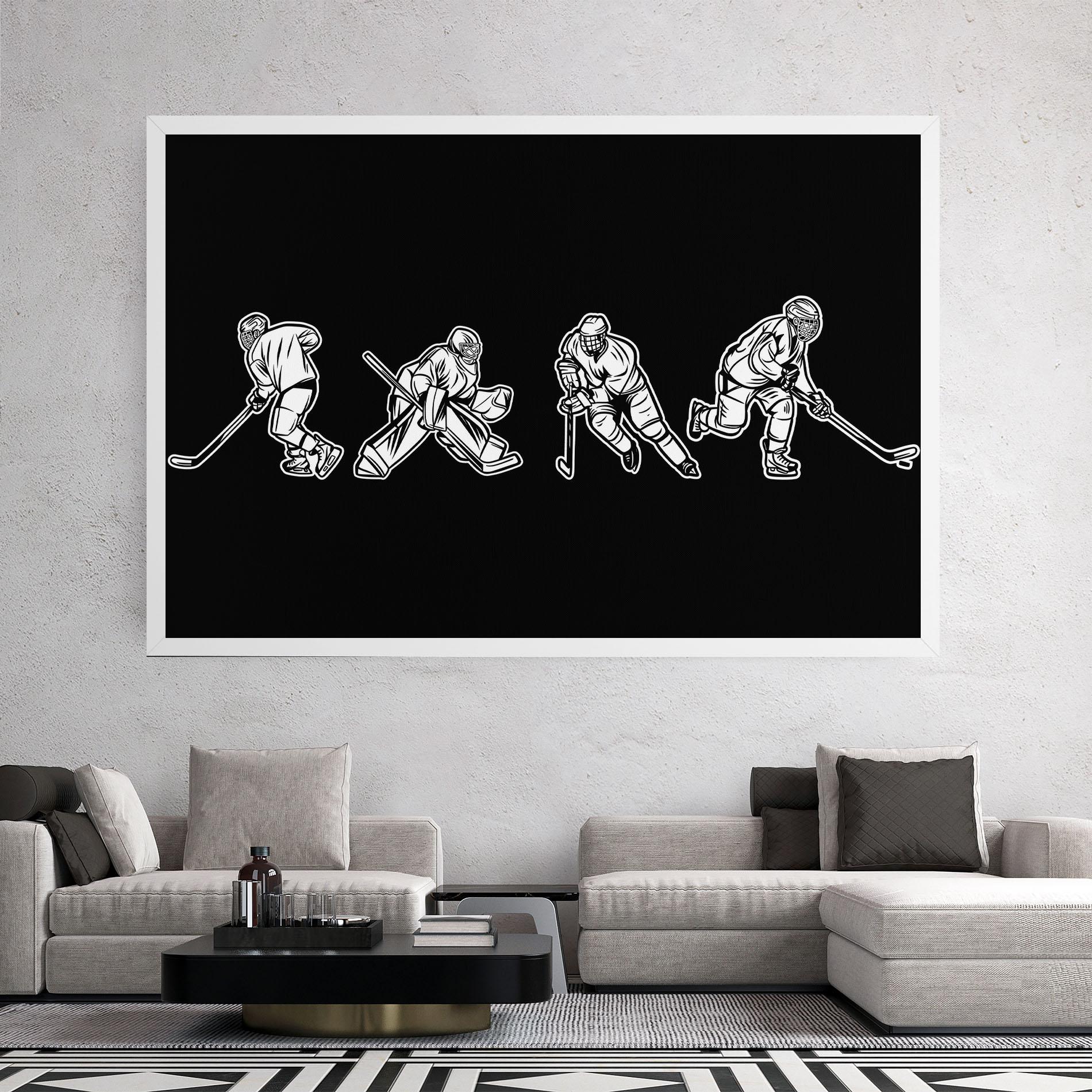 Картина на платно Hockey Four mockup 2