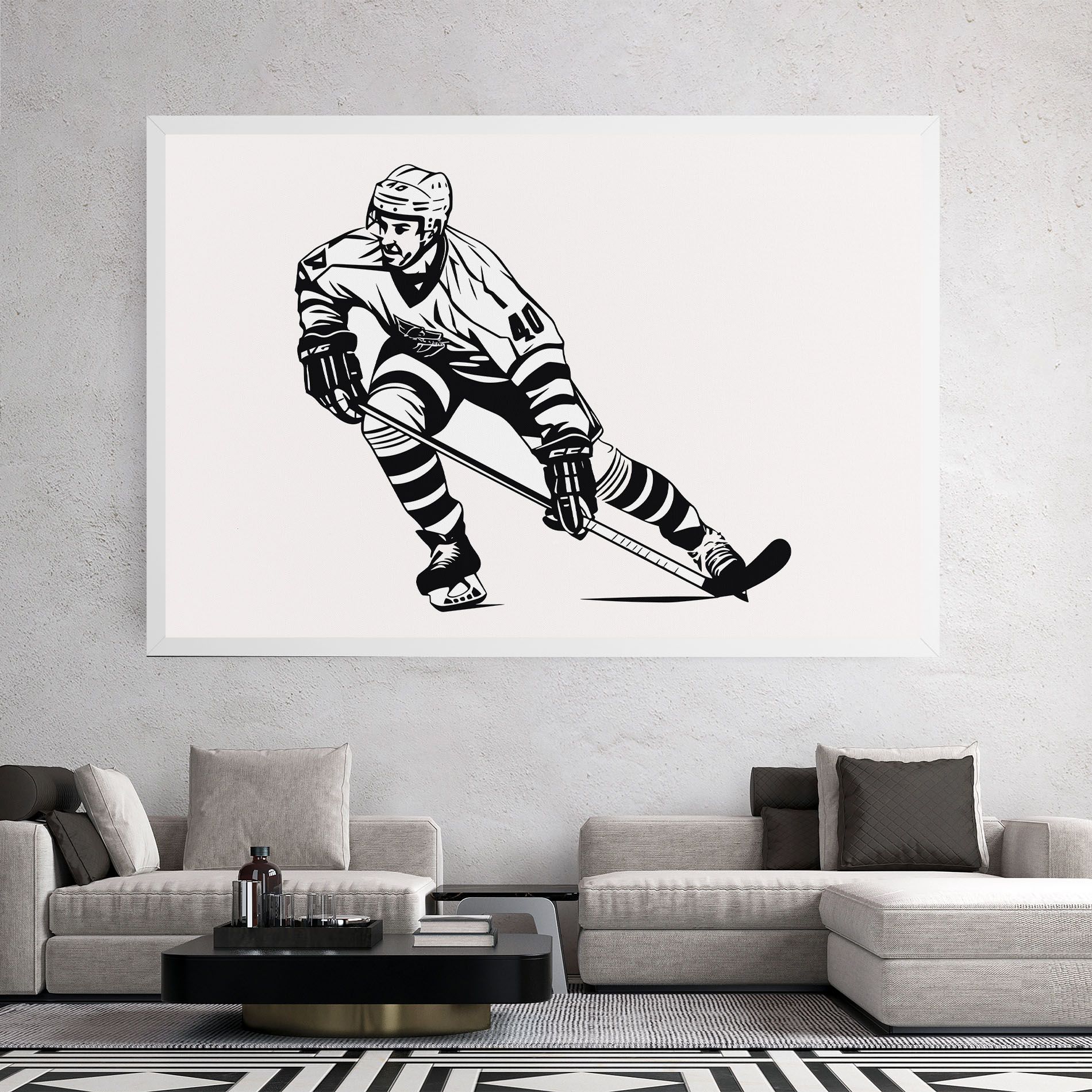 Hockey Player mockup 2