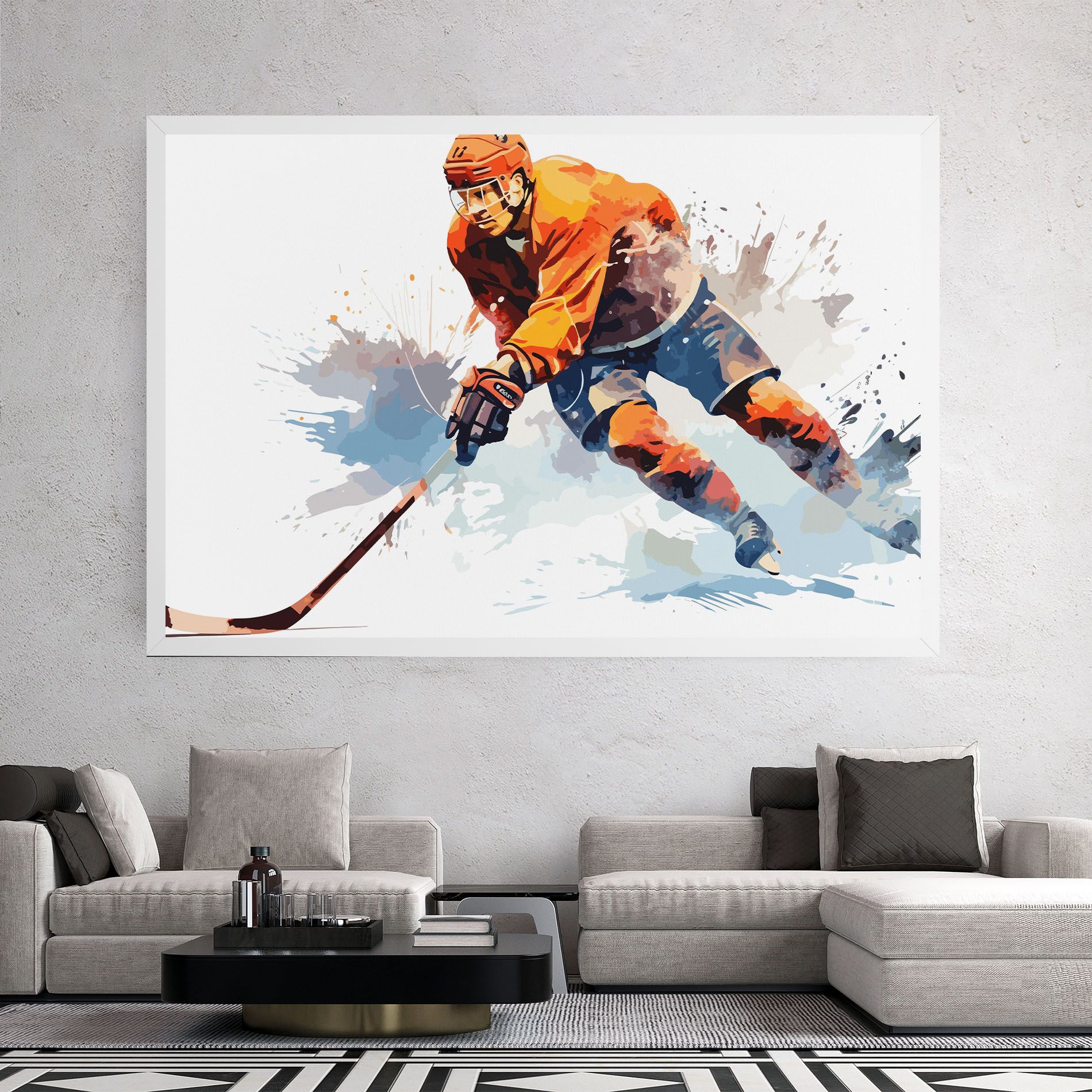 Orange Hockey mockup 2