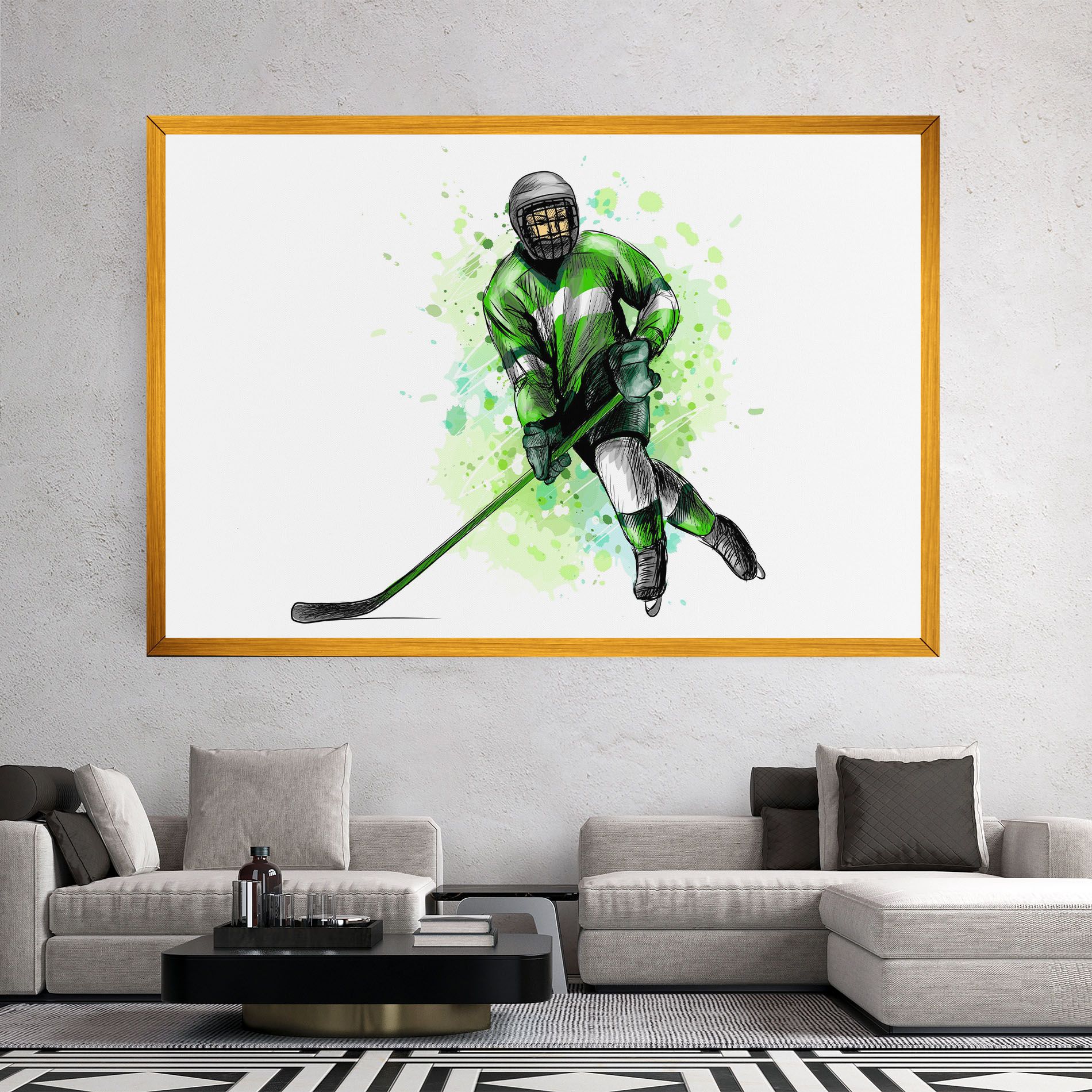 Green Hockey mockup 2