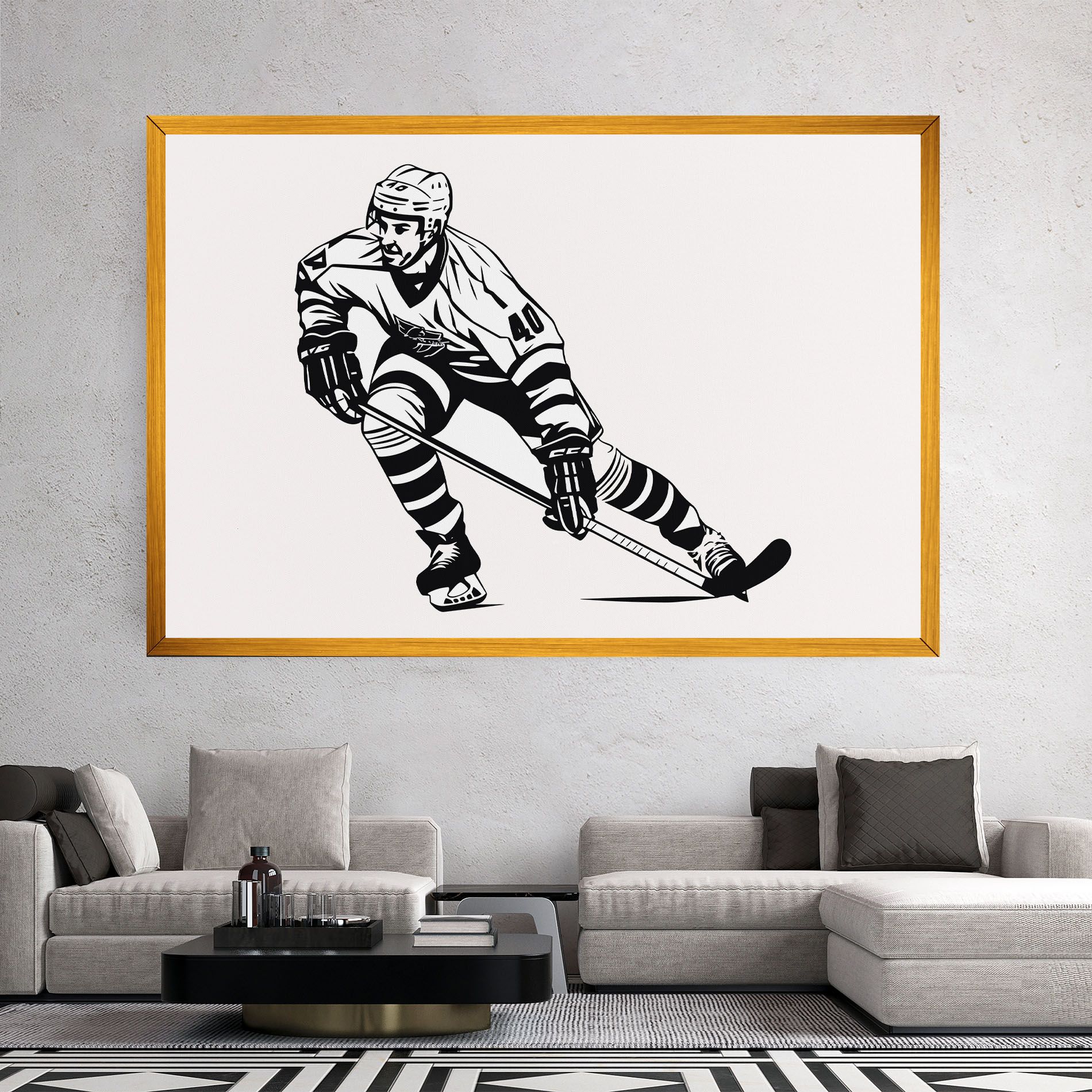 Hockey Player mockup 2