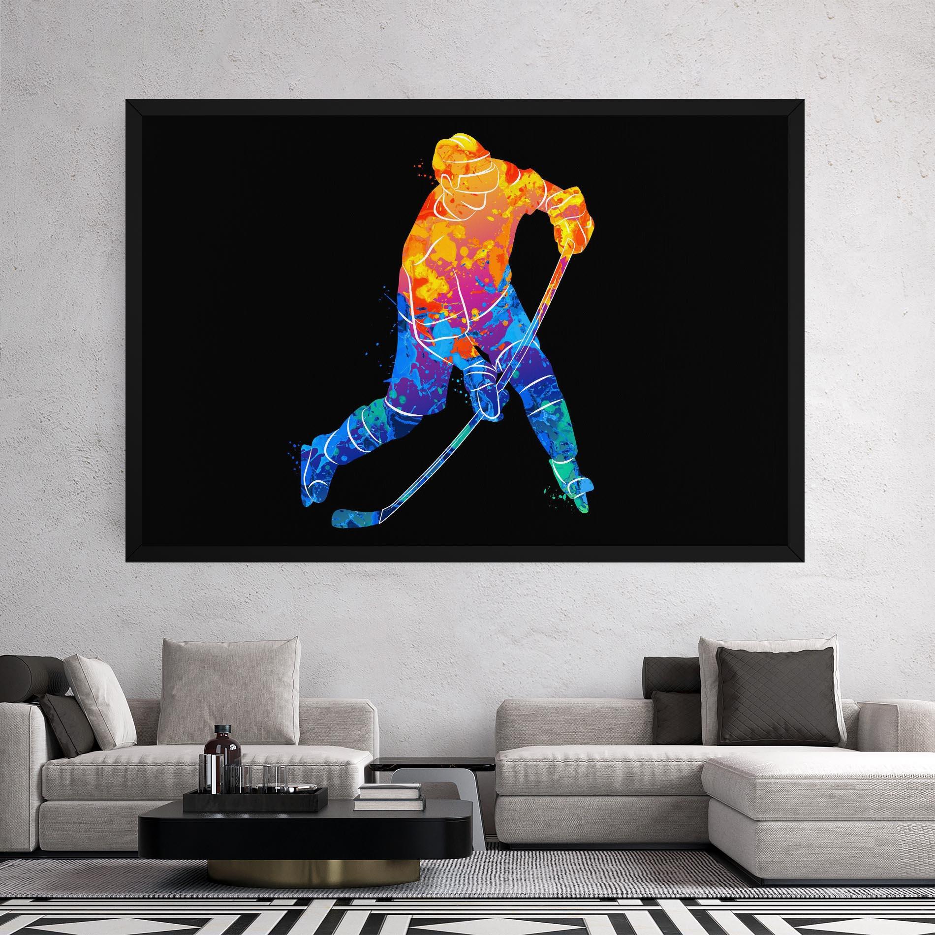 Картина на платно Color Mix Hockey mockup 2